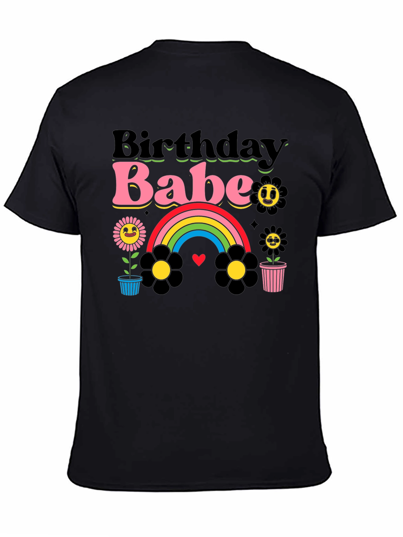 Birthday Babe Graphic Tee - Retro Style!