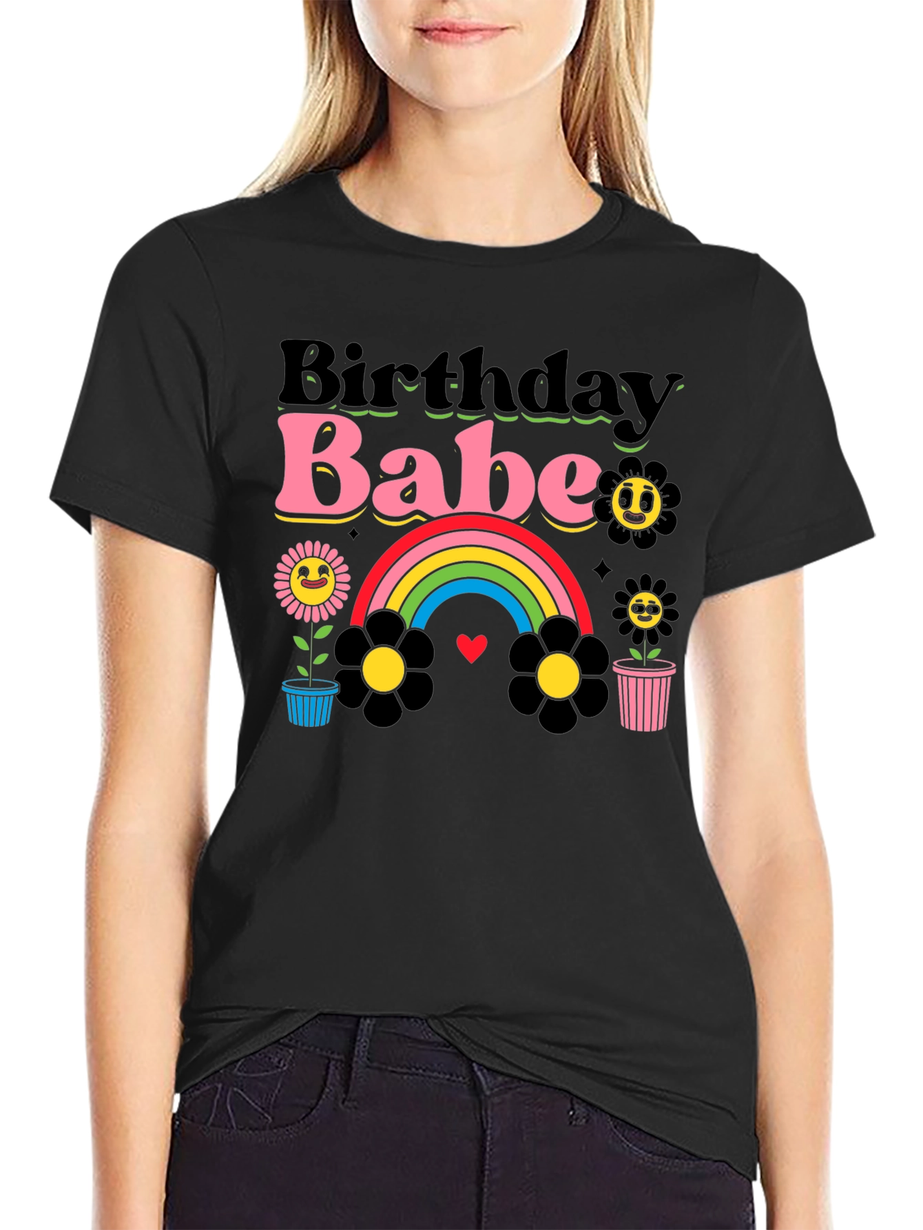 Birthday Babe Graphic Tee - Retro Style!