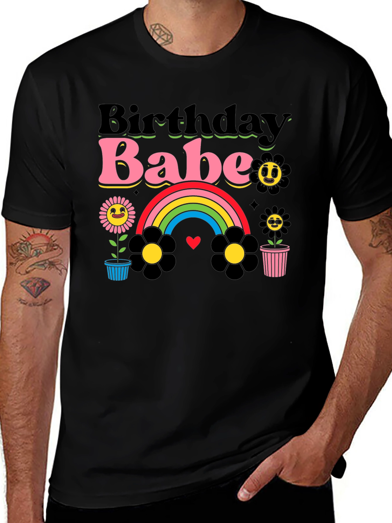 Birthday Babe Graphic Tee - Retro Style!