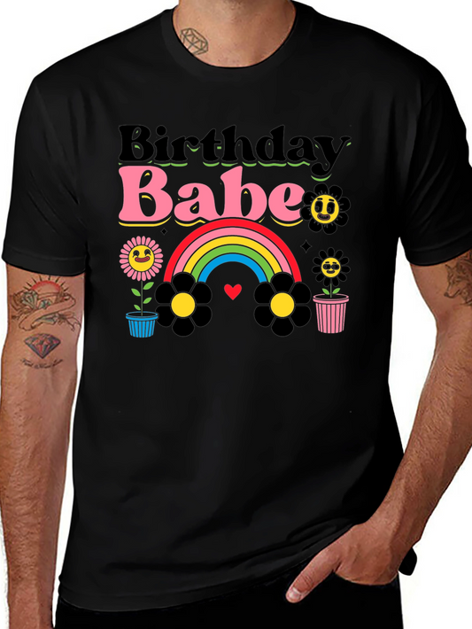 Birthday Babe Graphic Tee - Retro Style!