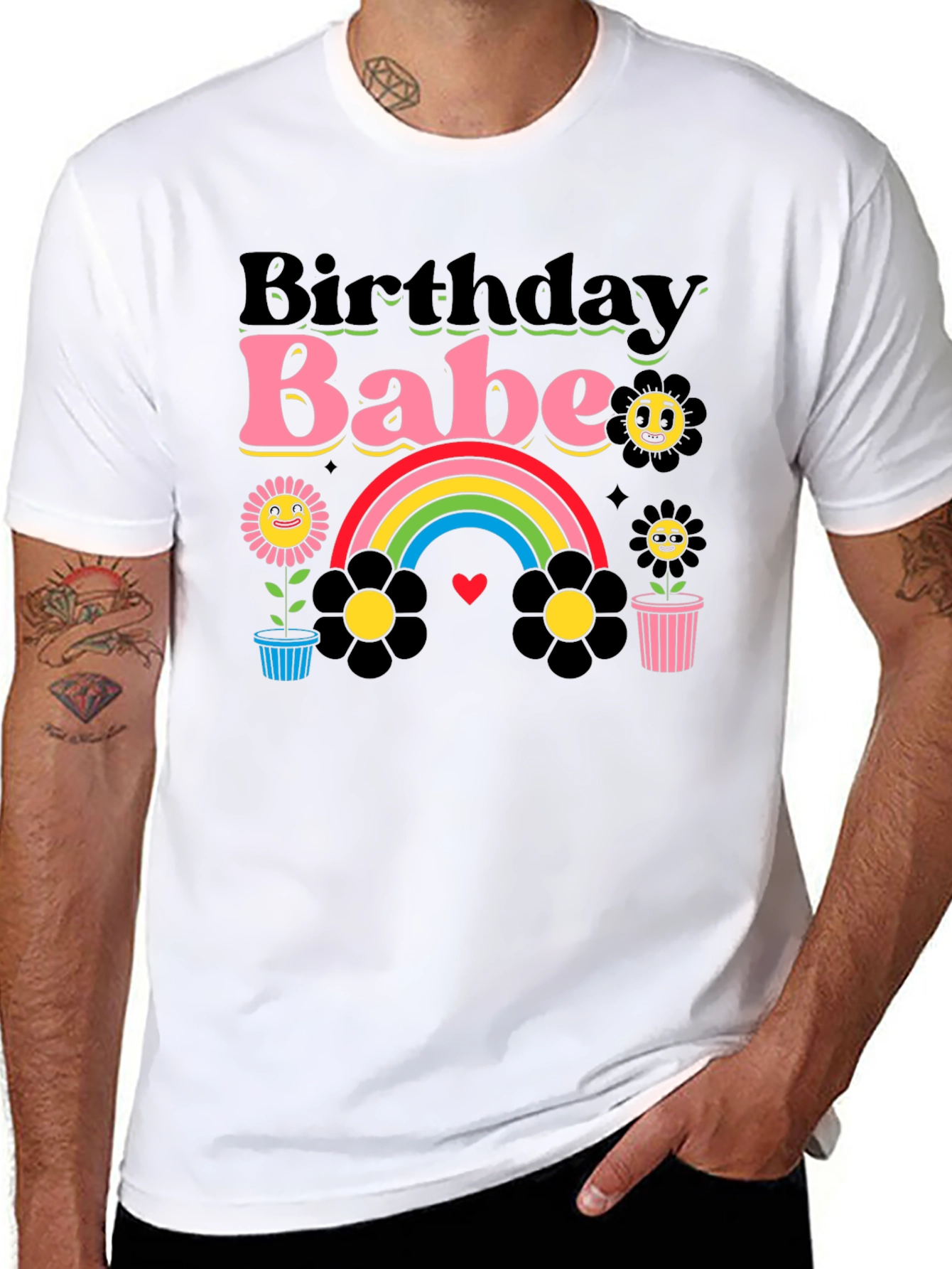 Birthday Babe Graphic Tee - Retro Style!