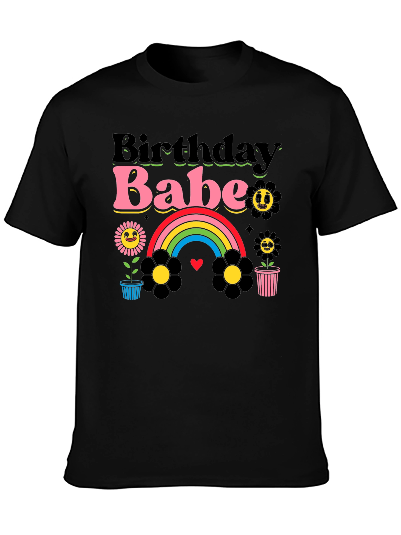 Birthday Babe Graphic Tee - Retro Style!
