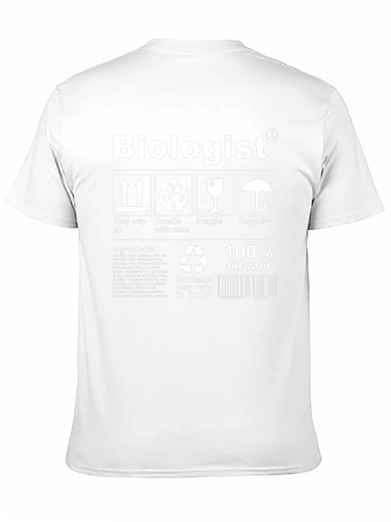 Biologist Organic Black T-Shirt
