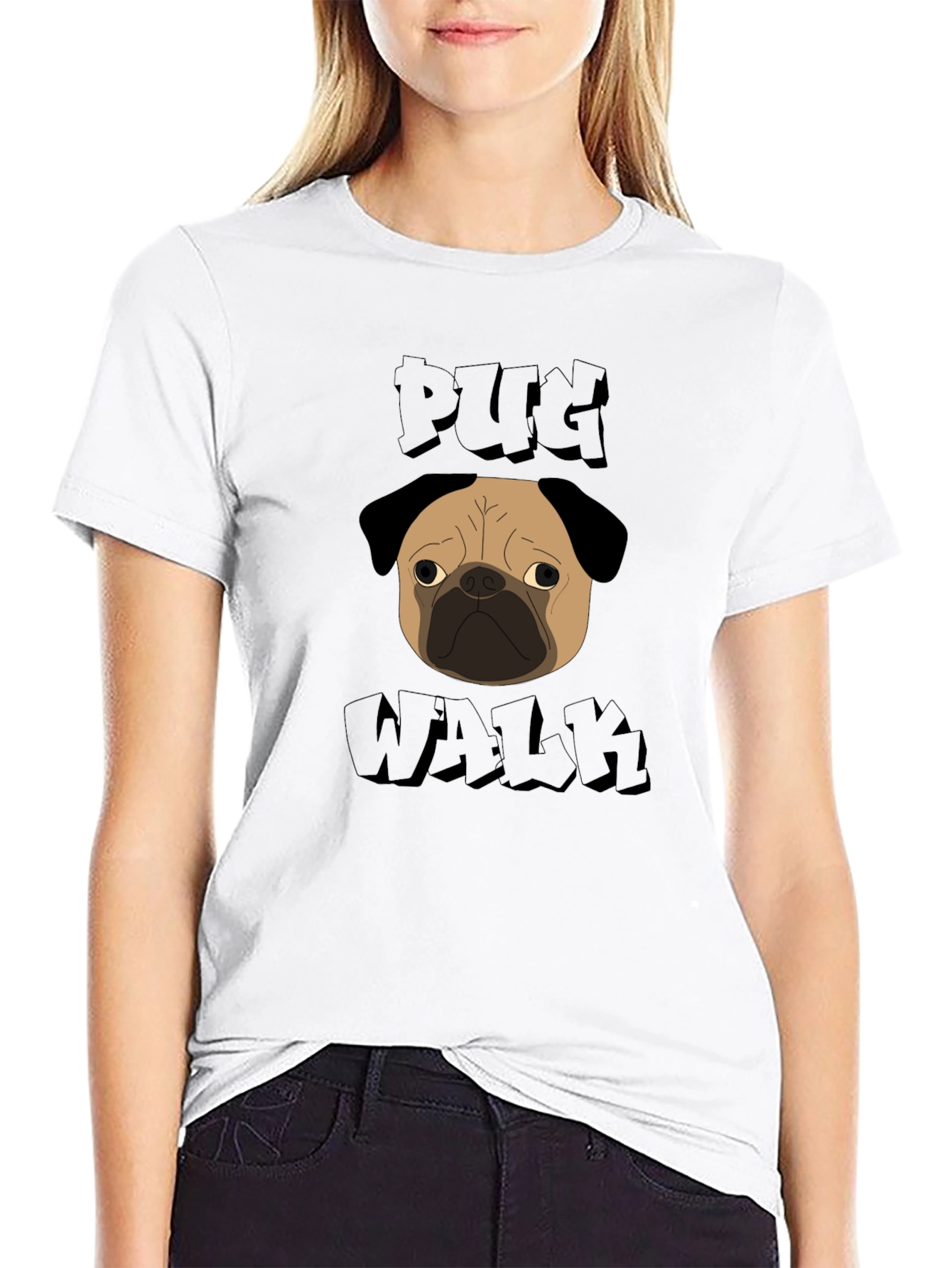 Pug Walk Graphic Tee - Unique Style
