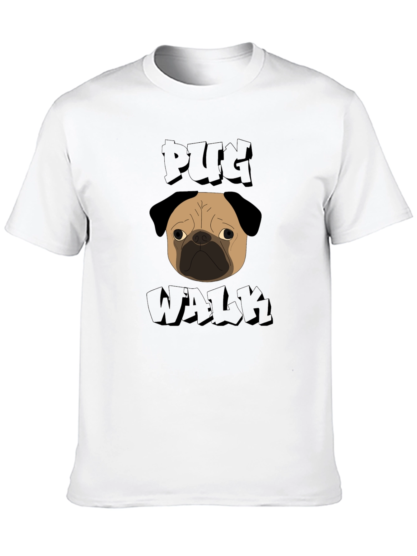 Pug Walk Graphic Tee - Unique Style