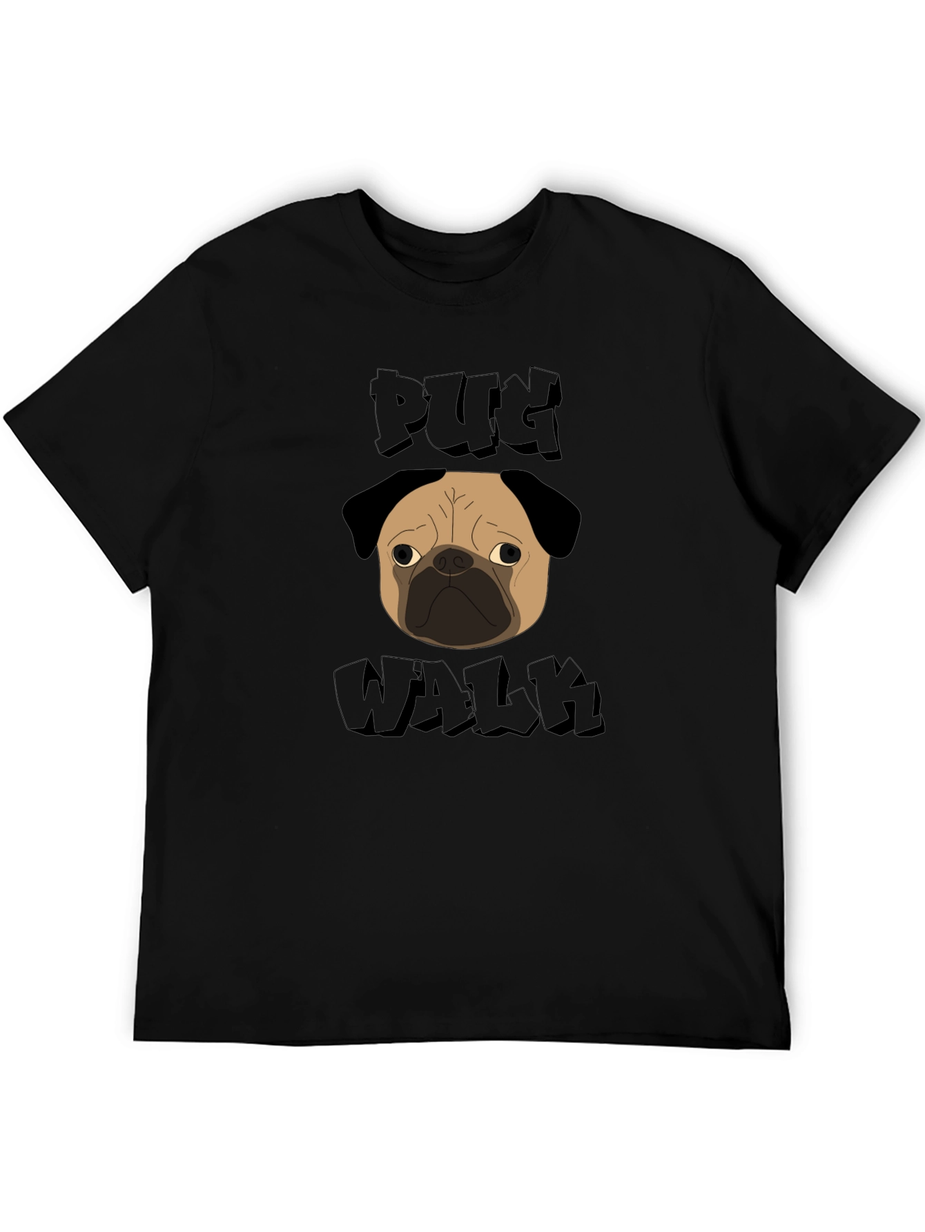 Pug Walk Graphic Tee - Unique Style