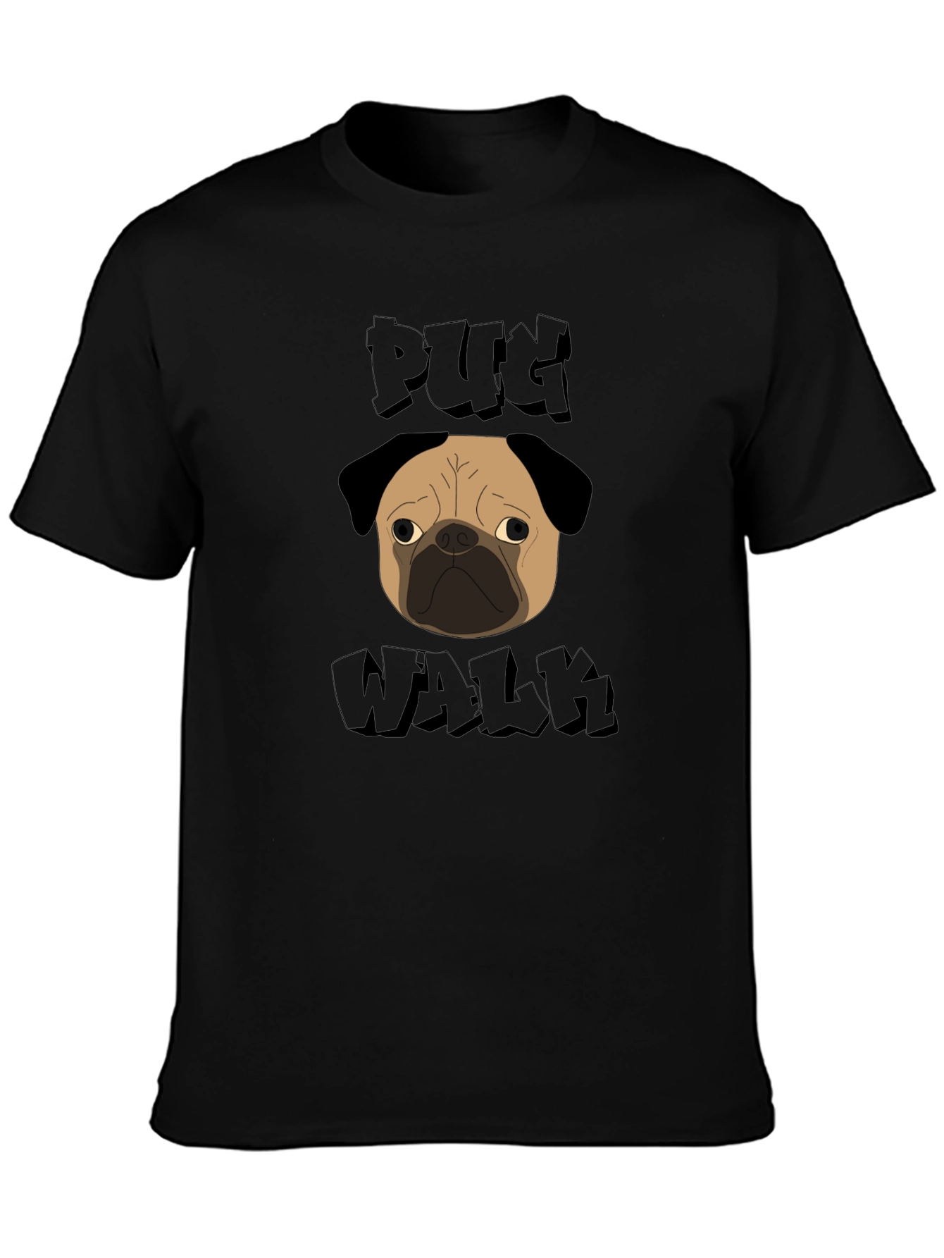 Pug Walk Graphic Tee - Unique Style