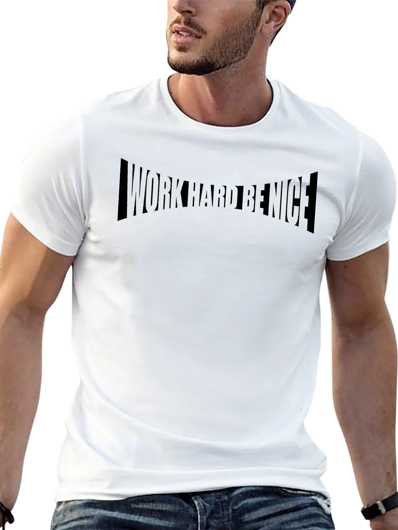 Work Hard Be Nice Black T-Shirt