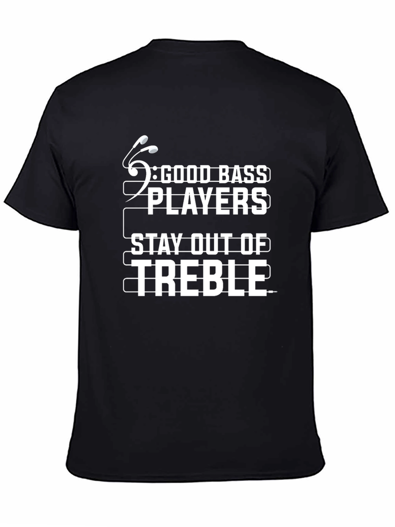 Good Bass Players Black Graphic Tee