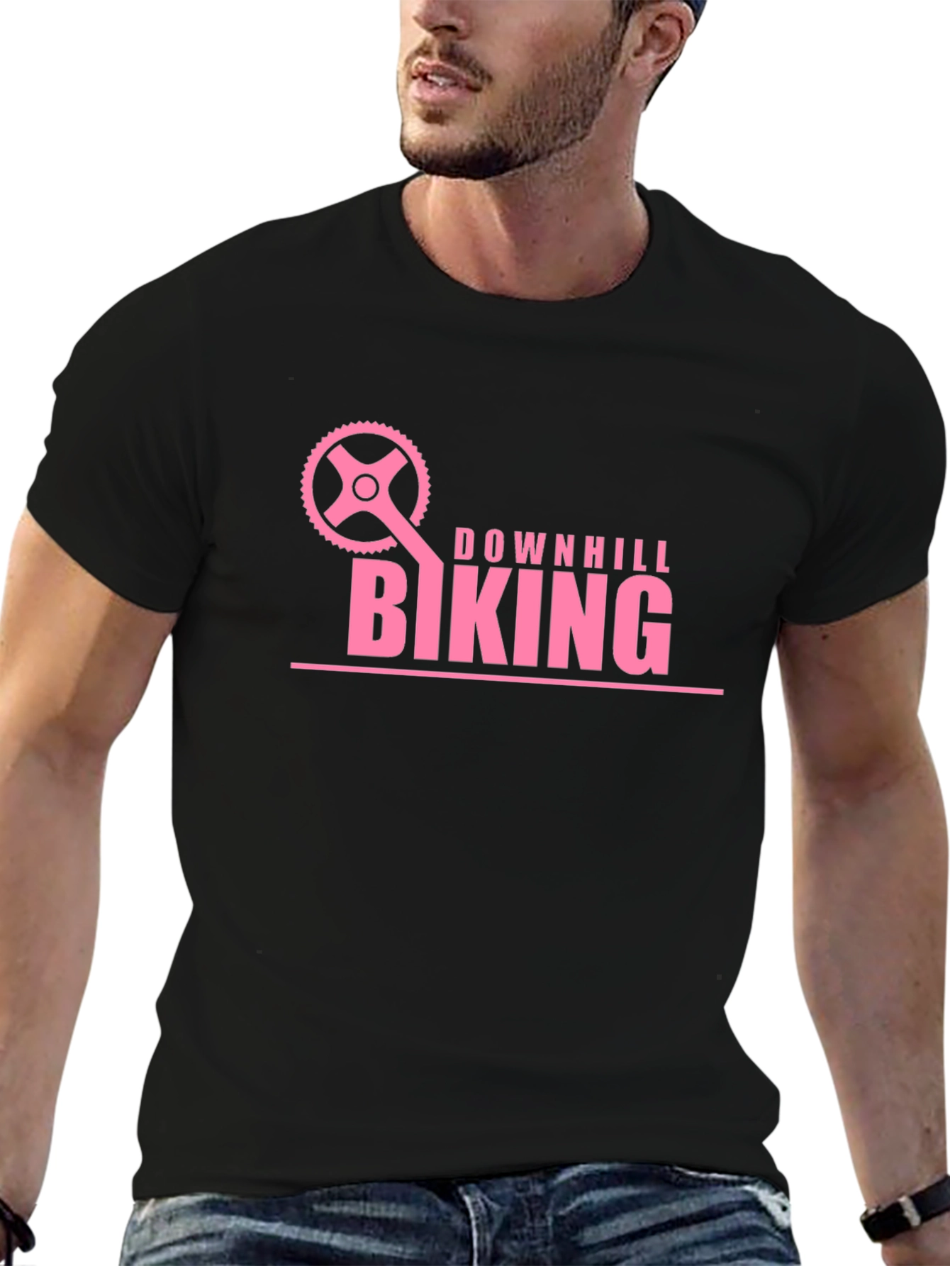 Downhill Biking Graphic Tee