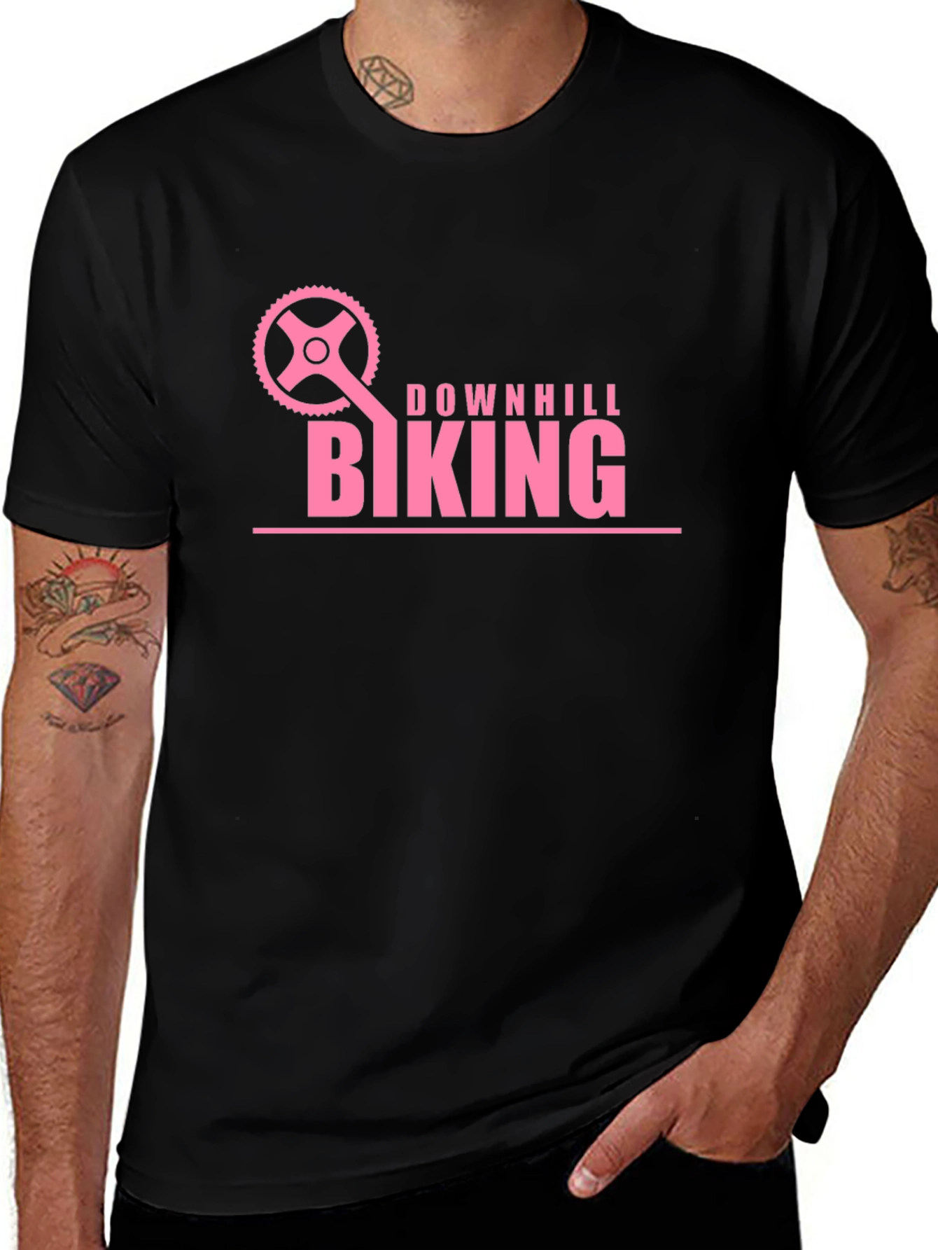 Downhill Biking Graphic Tee