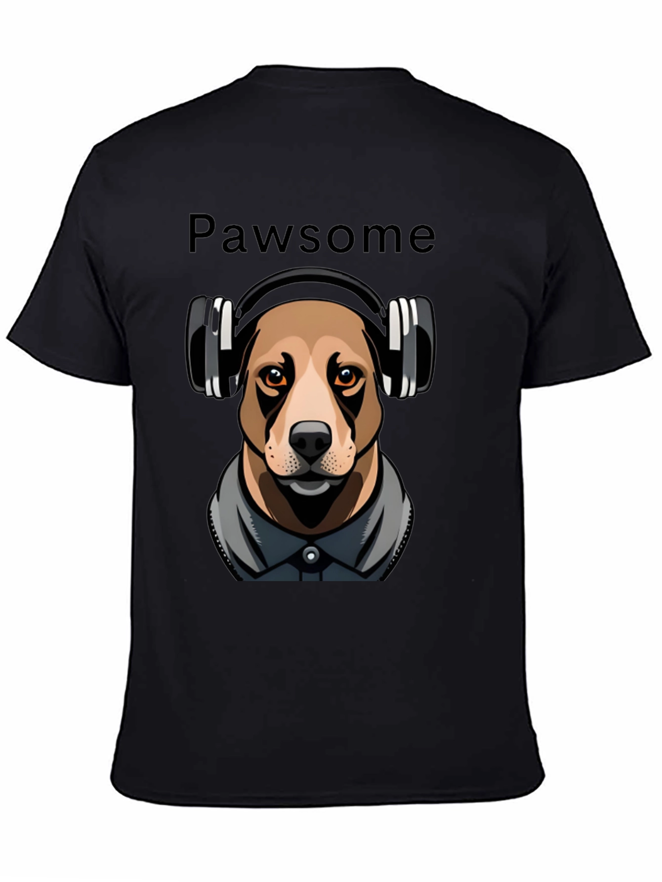 Pawsome Dog T-Shirt with Headphones