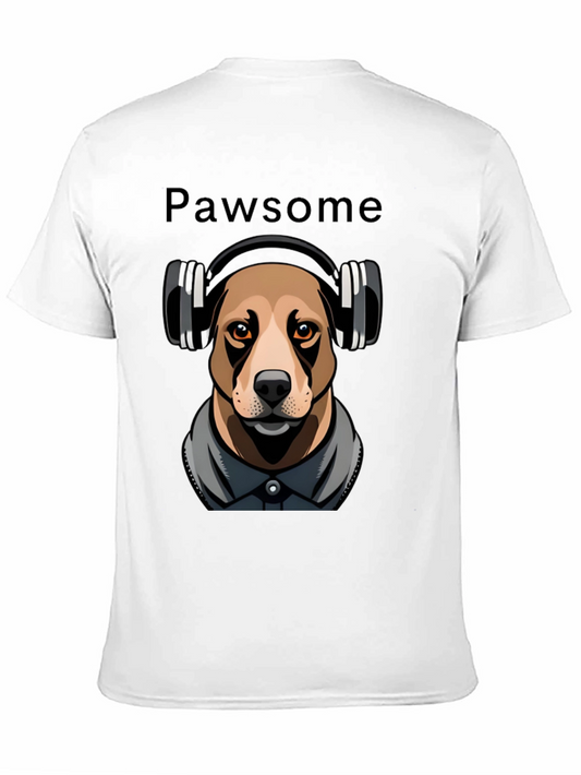 Pawsome Dog T-Shirt with Headphones