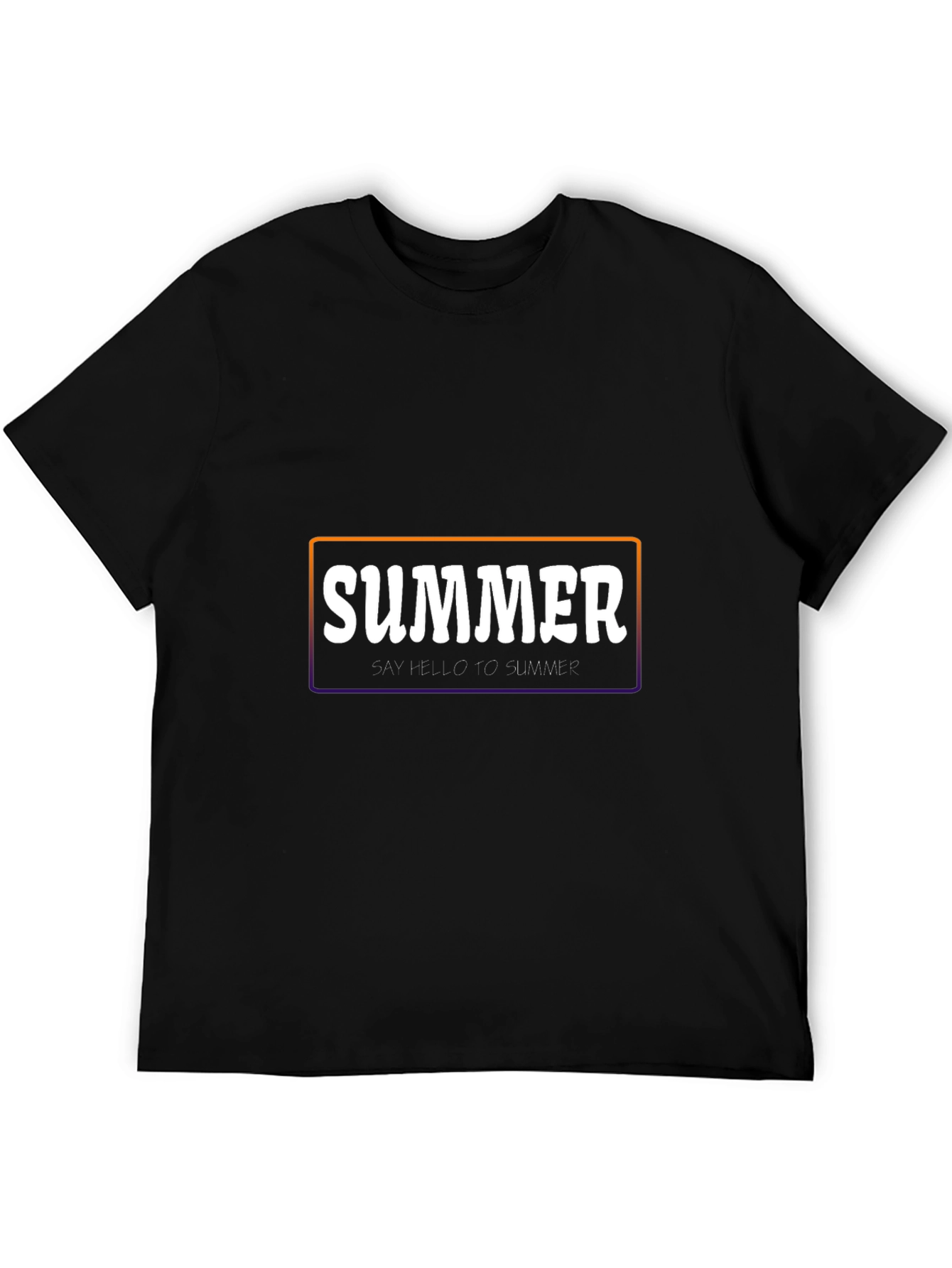 Summer Graphic T-Shirt - Stylish Black Tee
