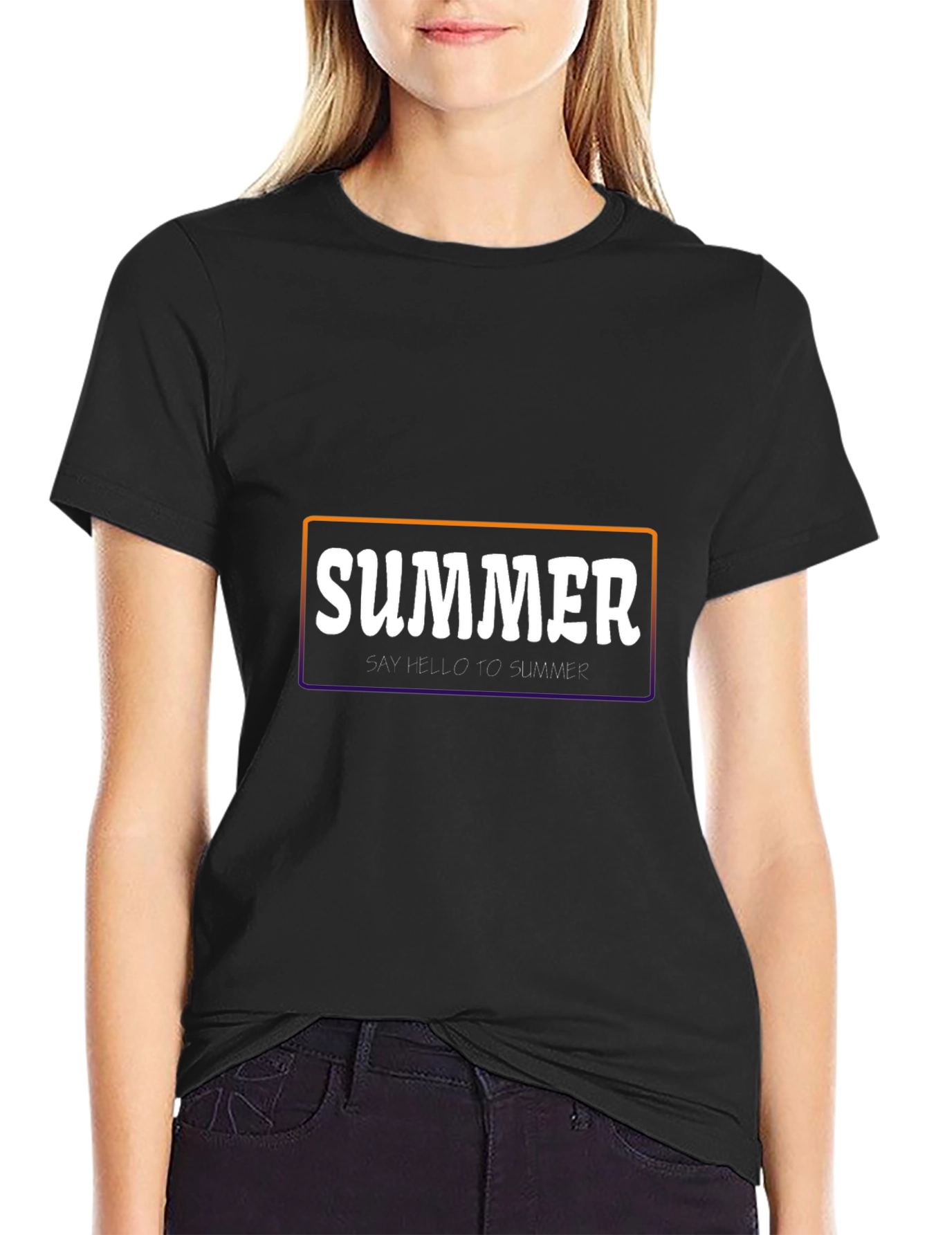 Summer Graphic T-Shirt - Stylish Black Tee