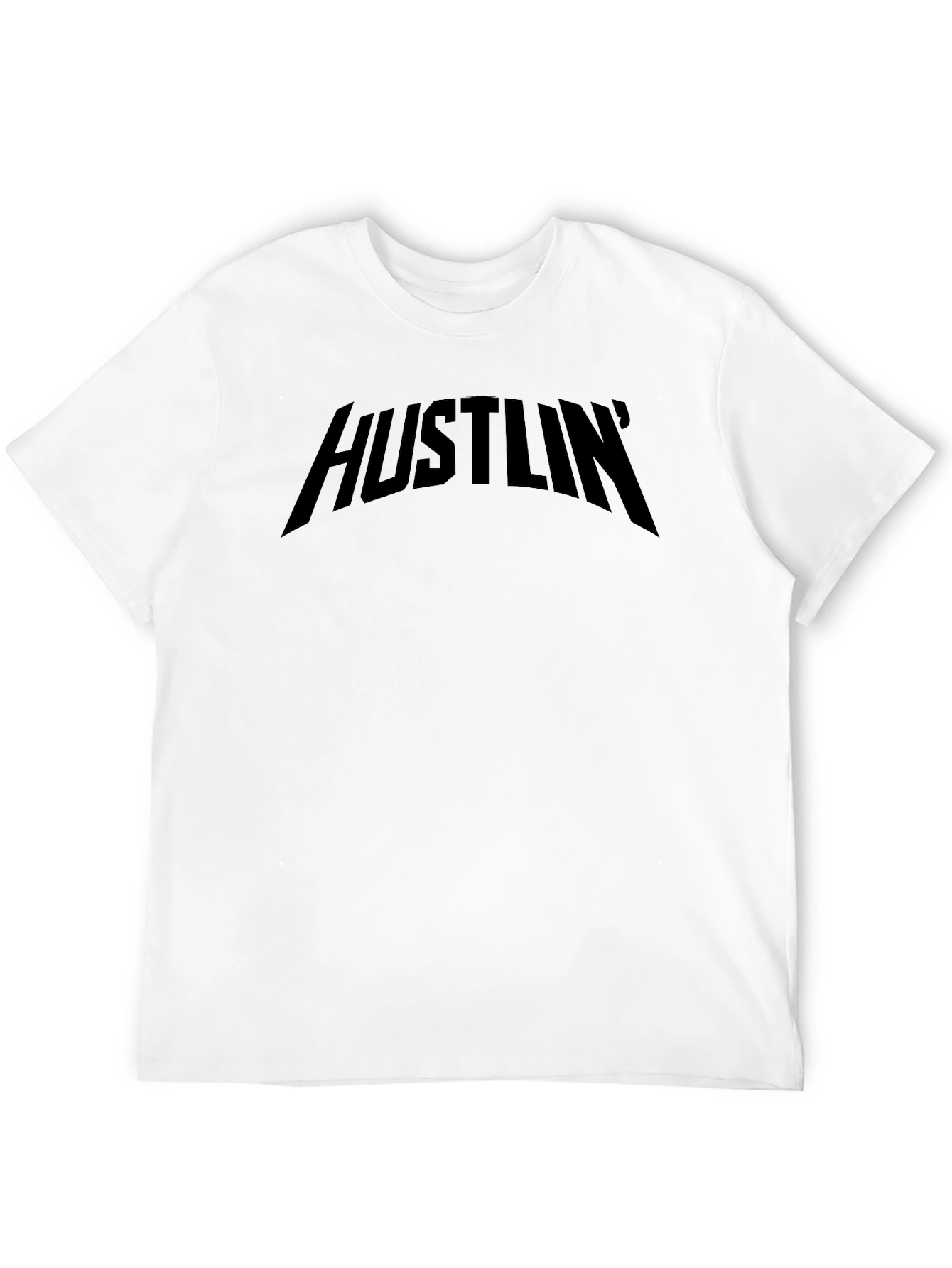 Hustlin Black Graphic Tee - Mens Short Sleeve