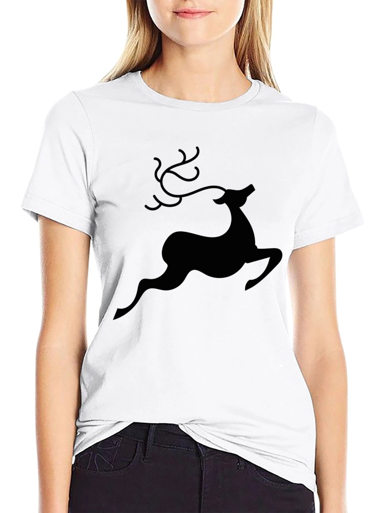Black Deer Silhouette T-Shirt