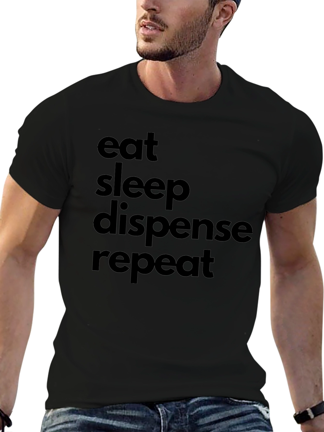 Eat Sleep Dispense Repeat - Graphic Tee