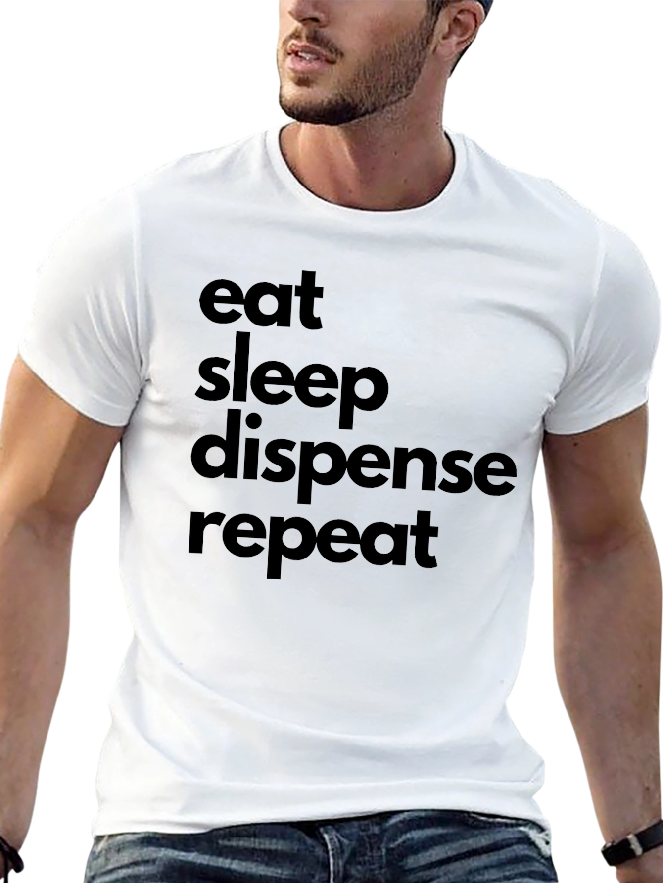 Eat Sleep Dispense Repeat - Graphic Tee