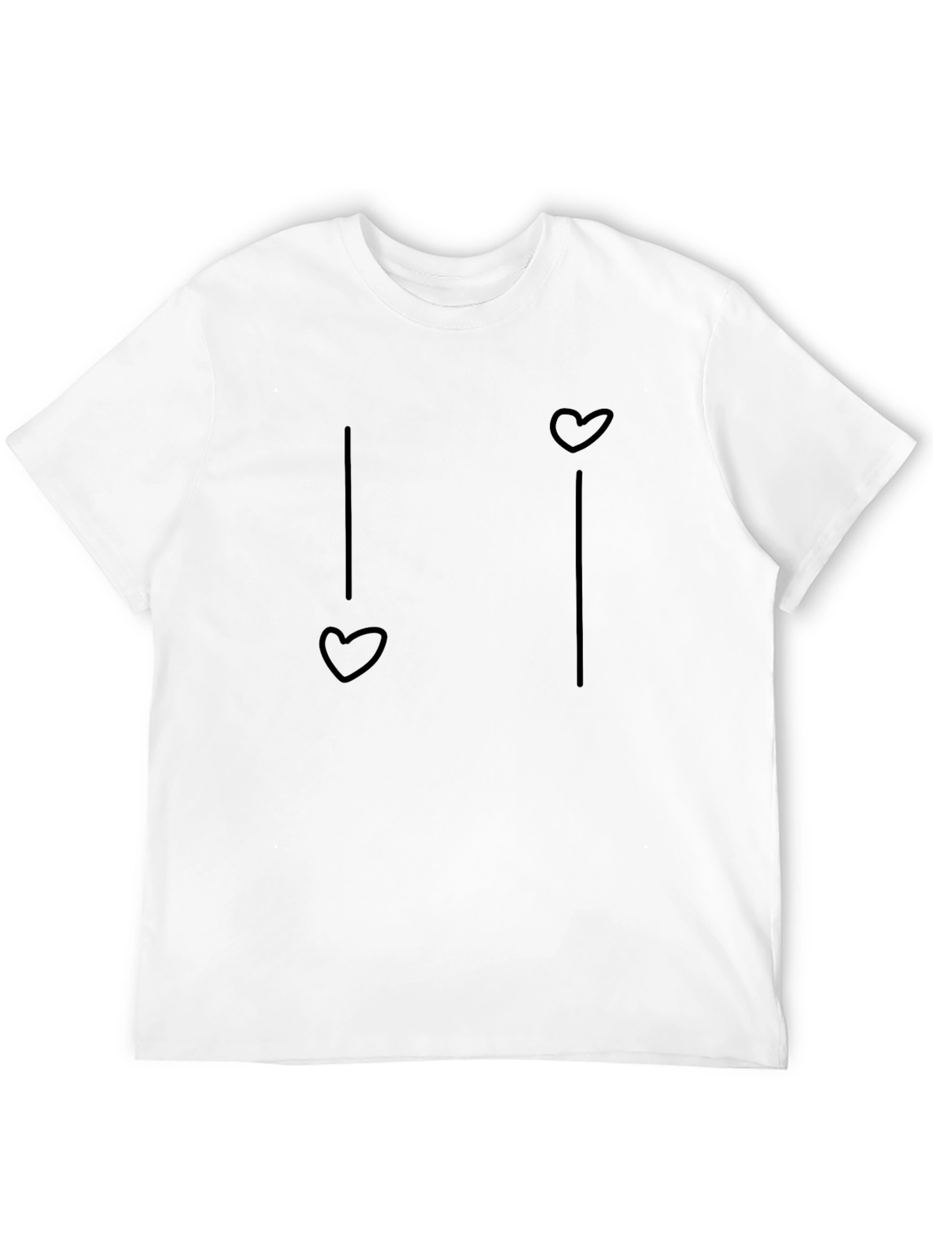 Black Heart String Graphic Tee