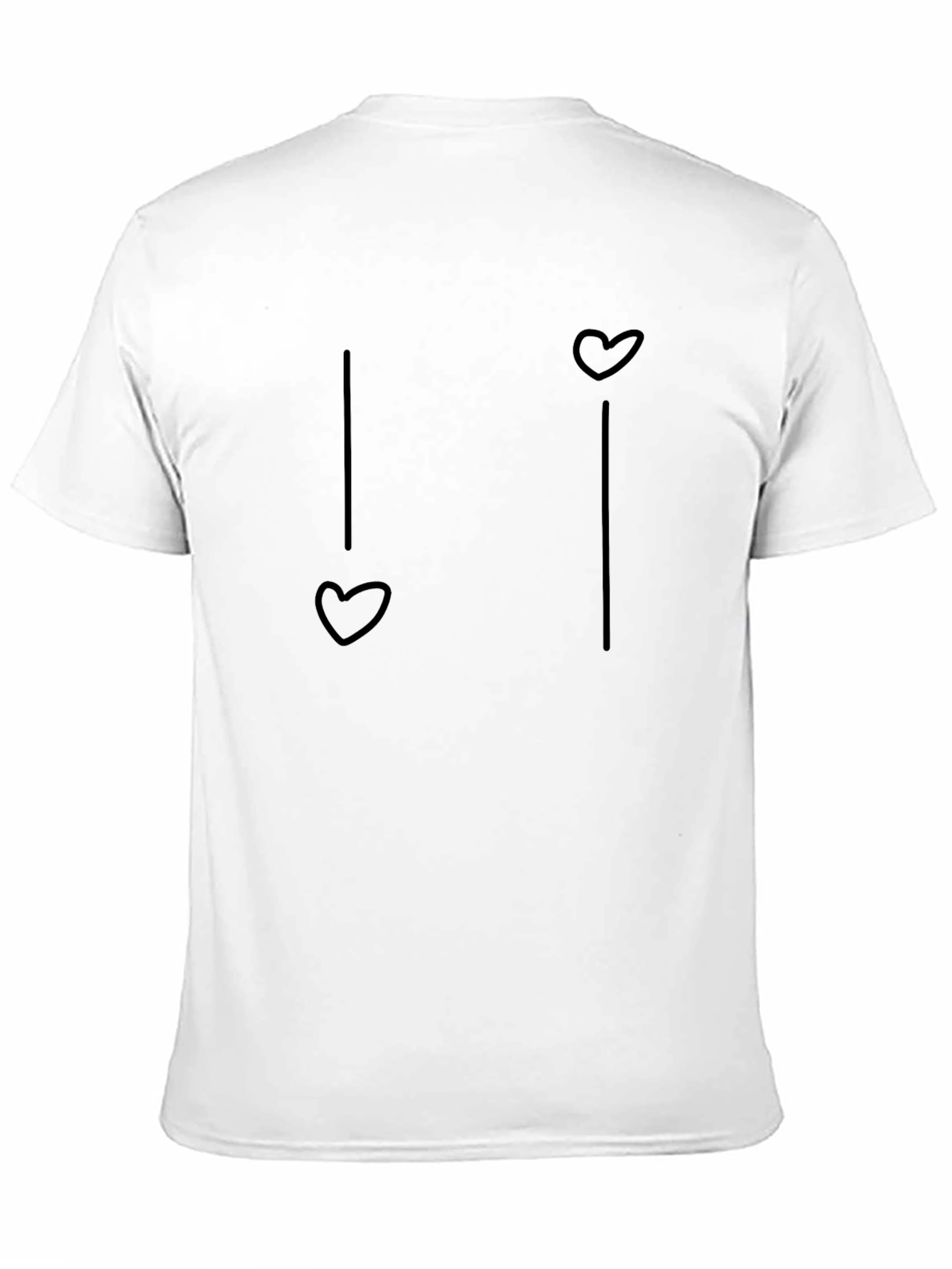 Black Heart String Graphic Tee