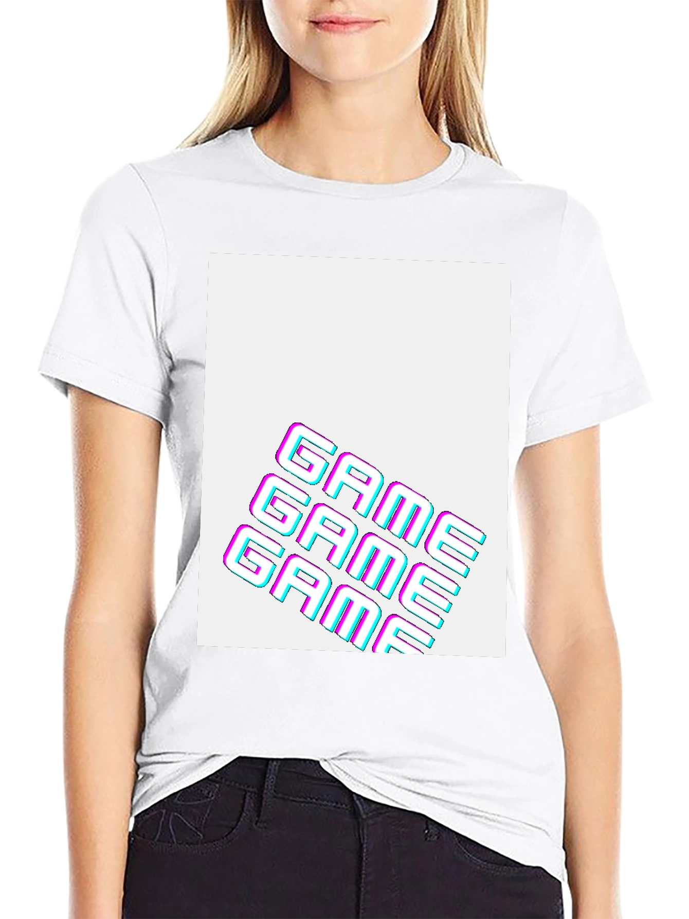 Retro Game Graphic T-Shirt - Black
