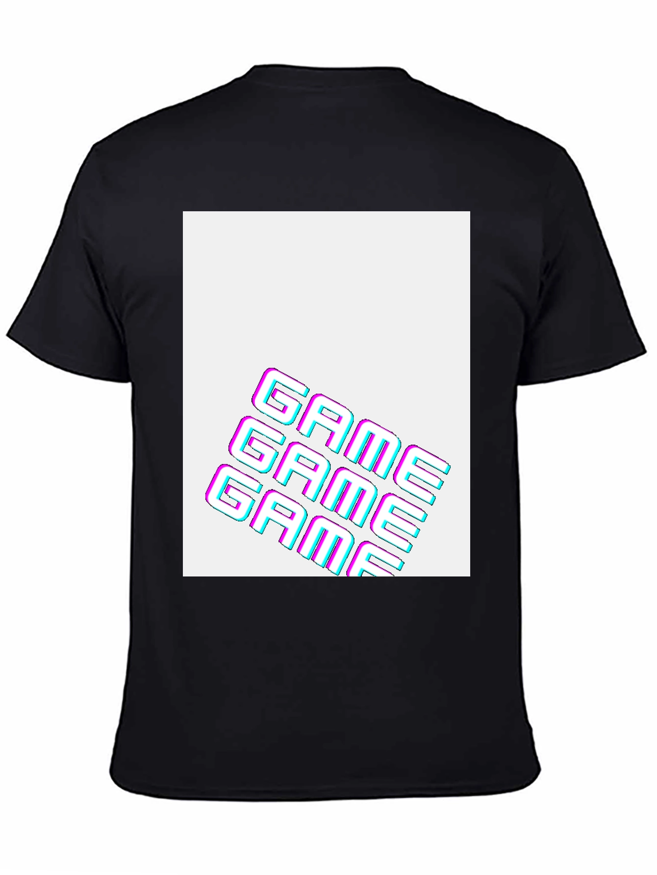 Retro Game Graphic T-Shirt - Black