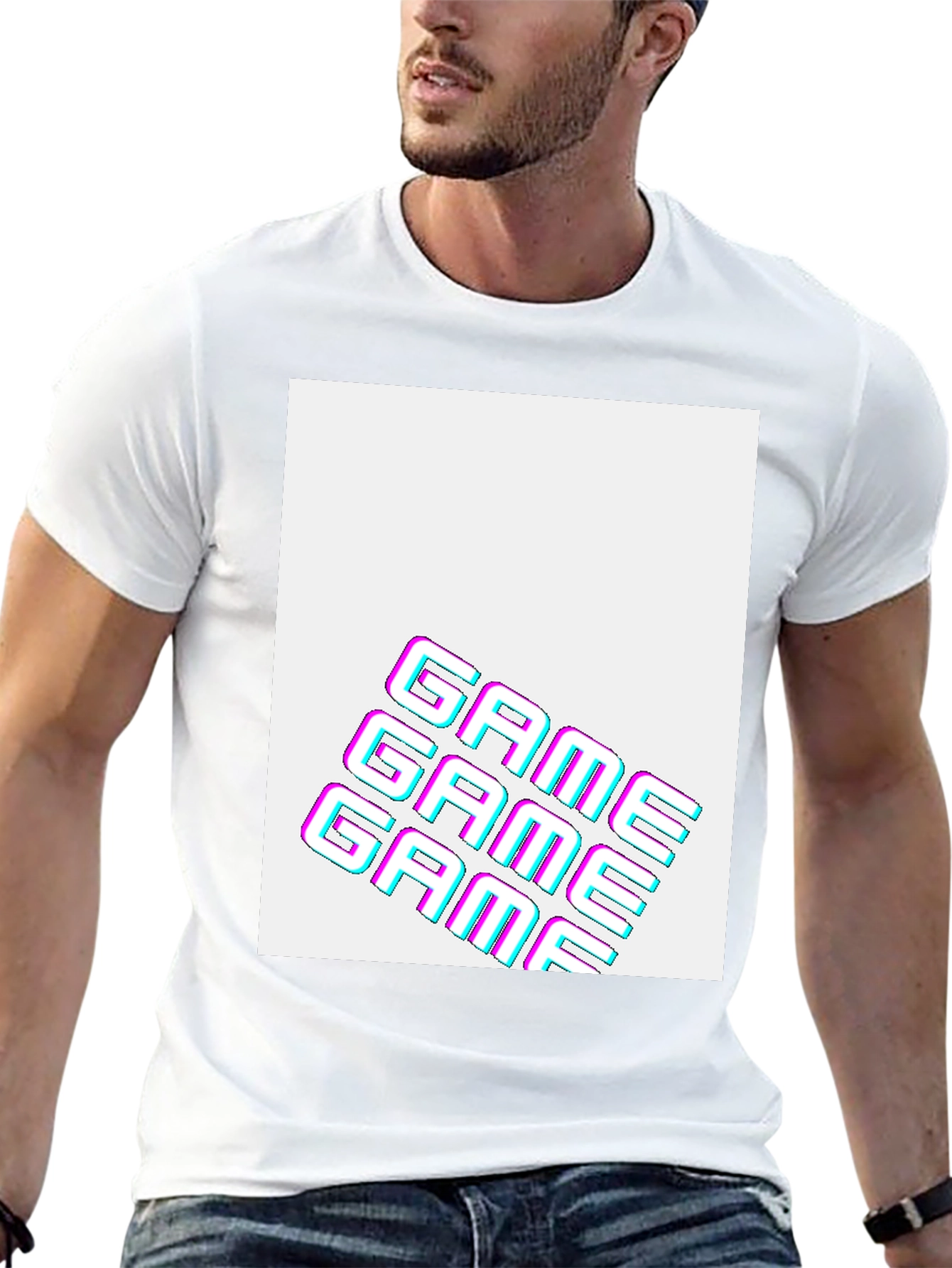 Retro Game Graphic T-Shirt - Black