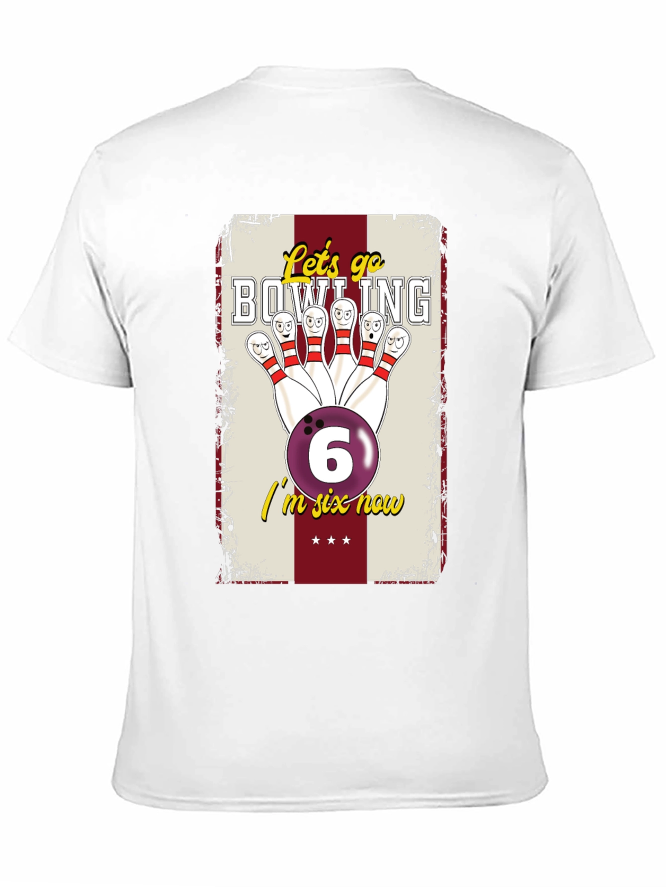Bowling Birthday Shirt - Im Six Now