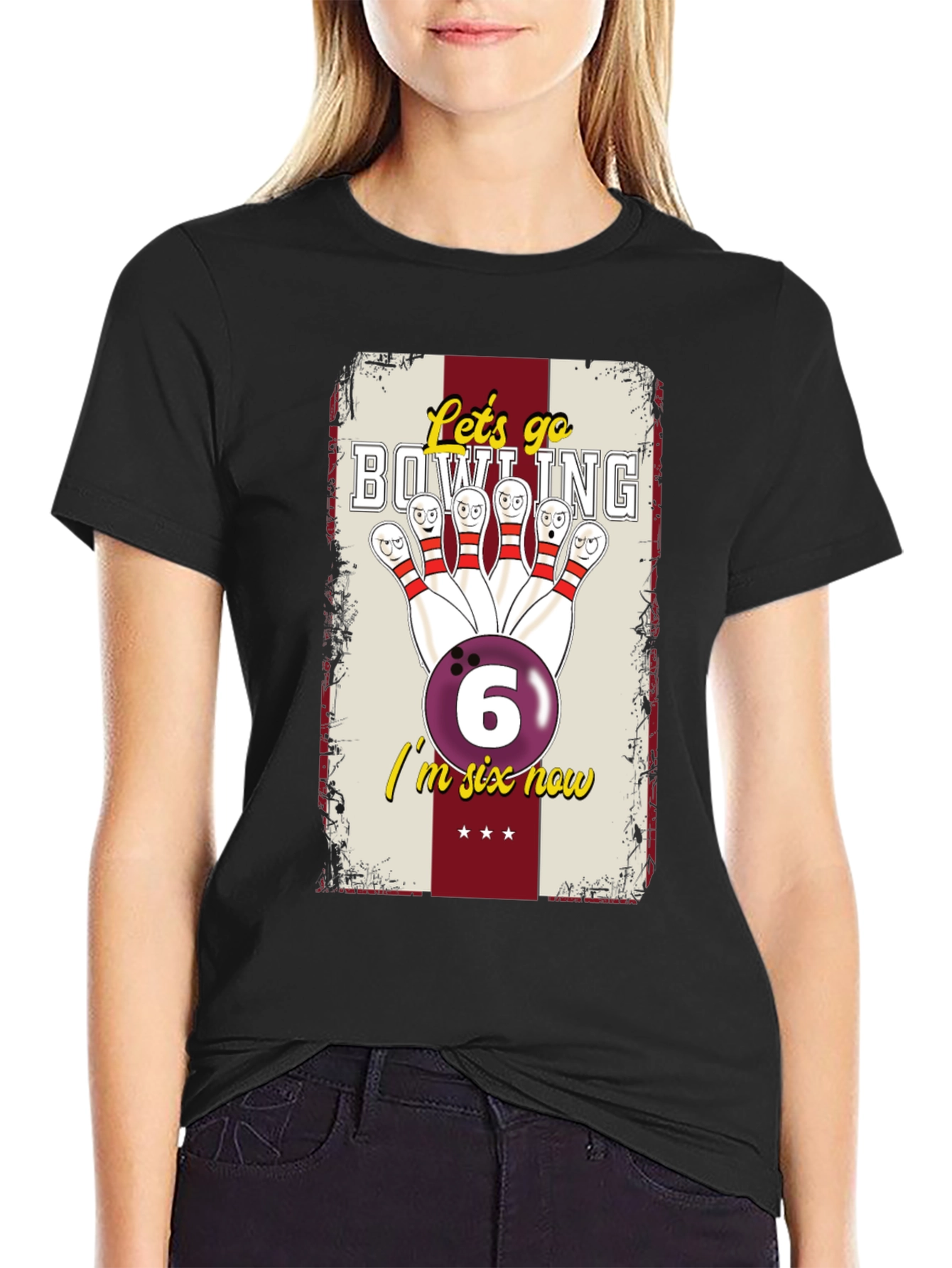 Bowling Birthday Shirt - Im Six Now