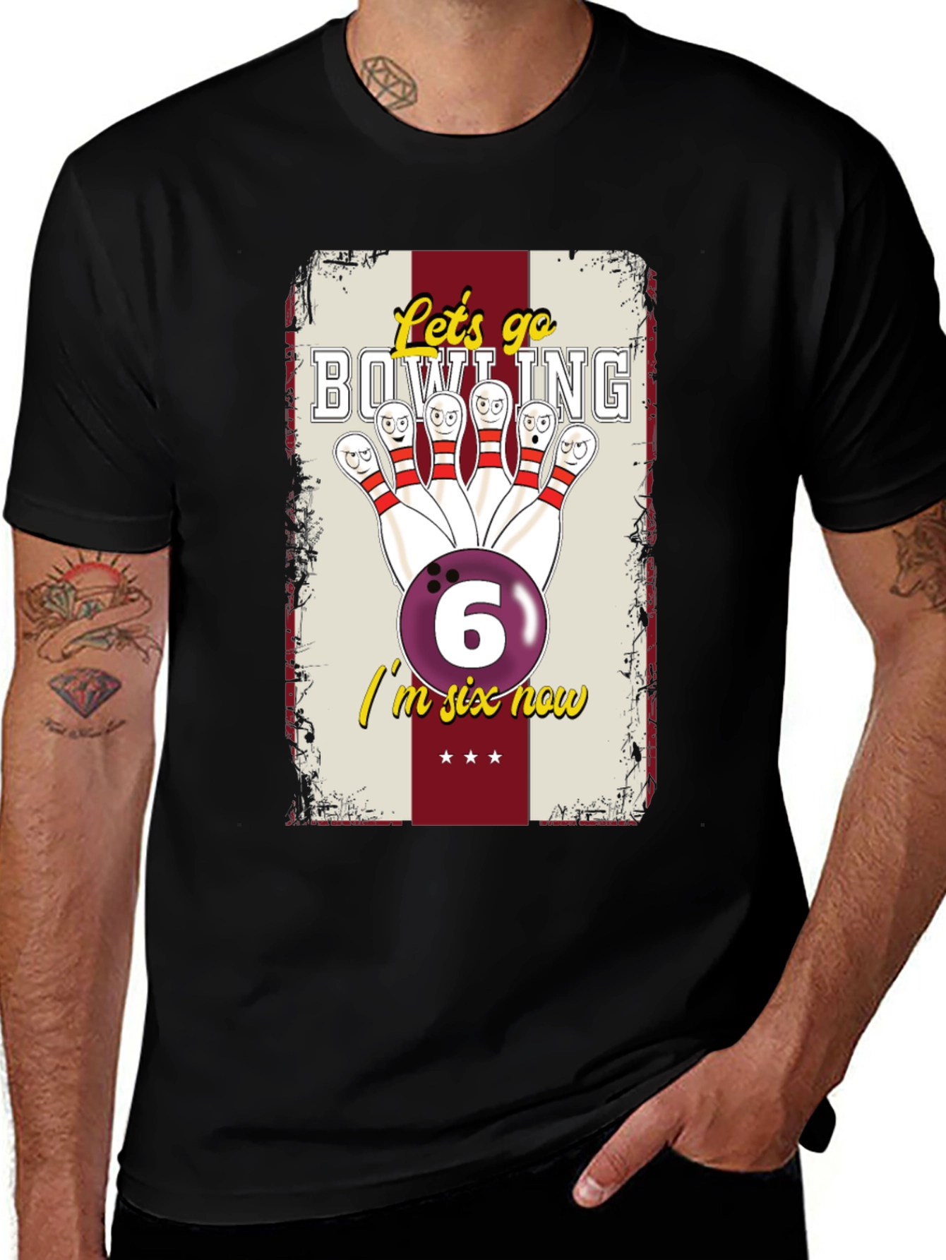 Bowling Birthday Shirt - Im Six Now