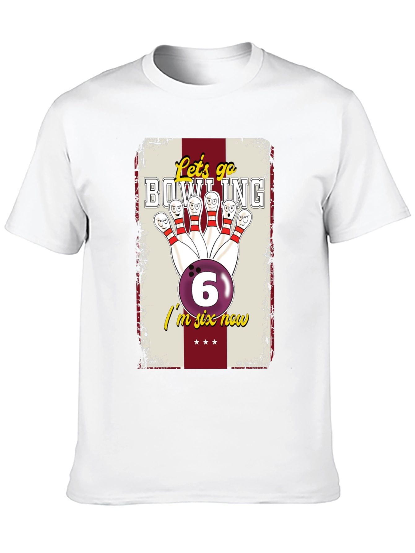 Bowling Birthday Shirt - Im Six Now