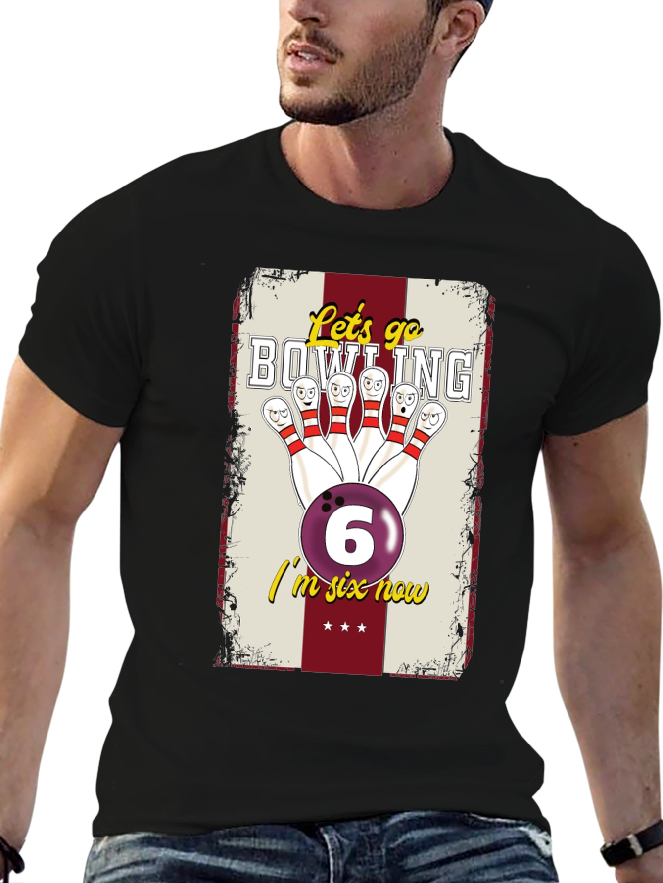 Bowling Birthday Shirt - Im Six Now