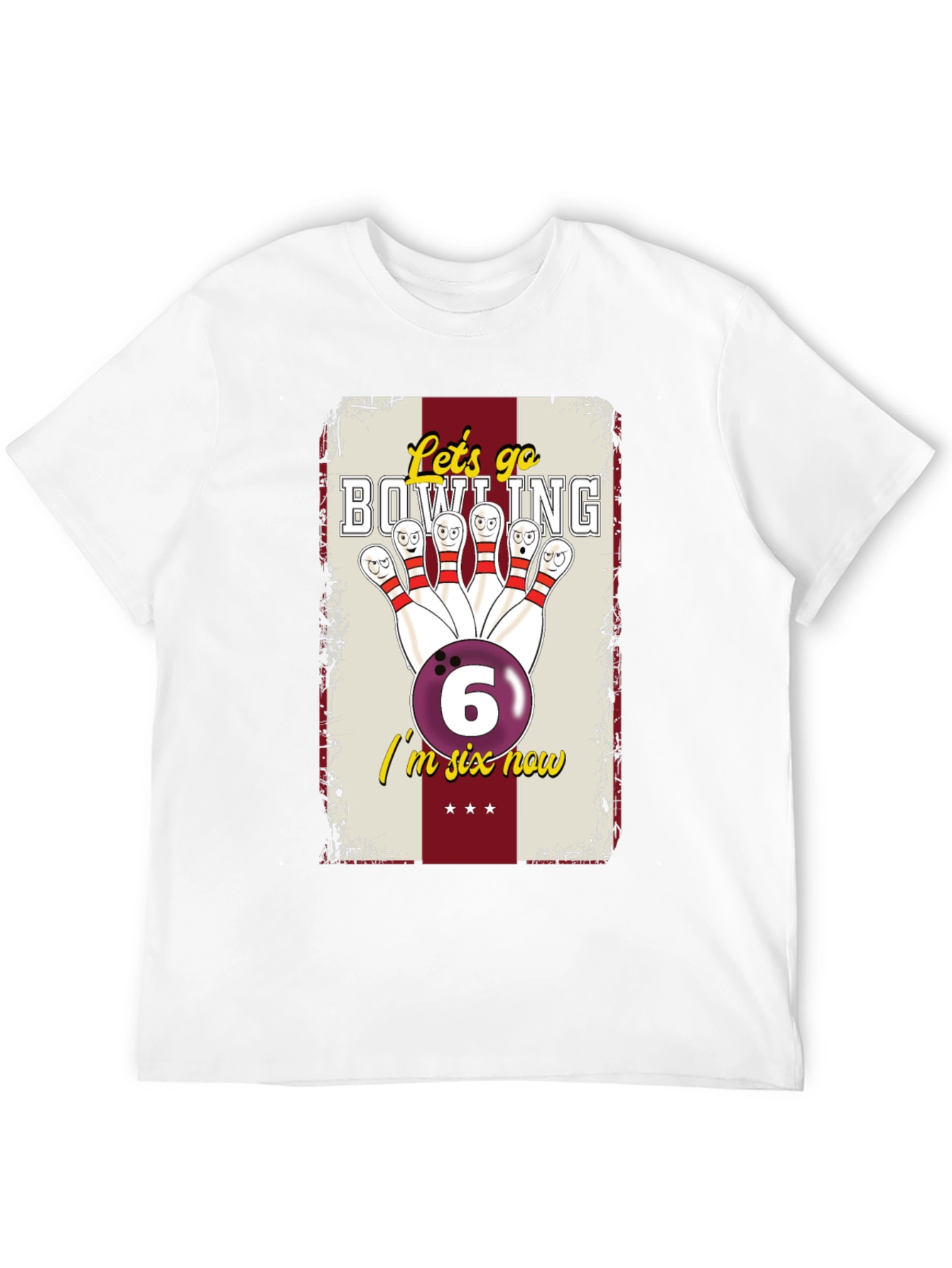 Bowling Birthday Shirt - Im Six Now