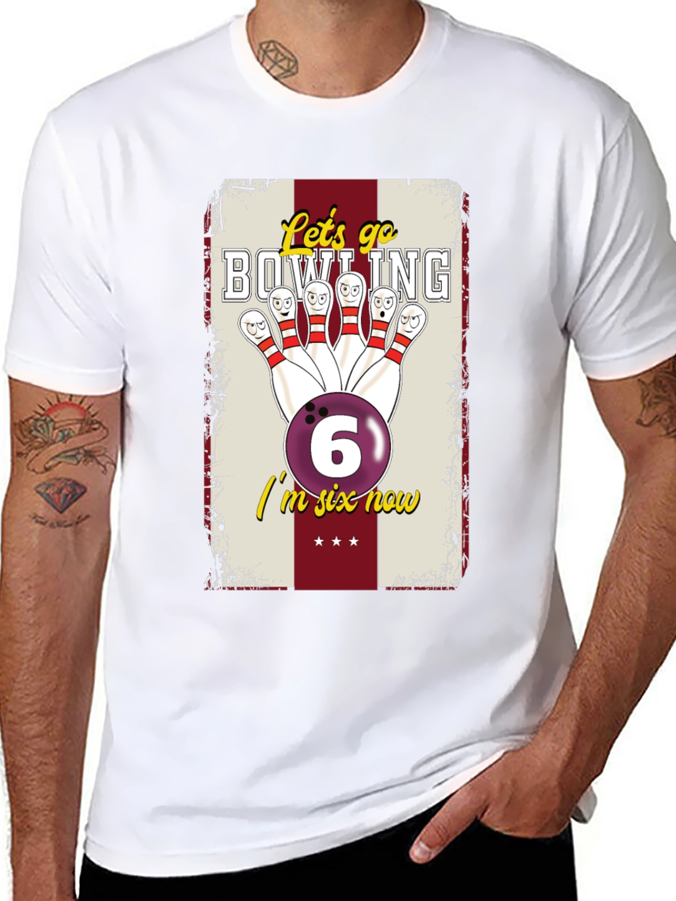 Bowling Birthday Shirt - Im Six Now