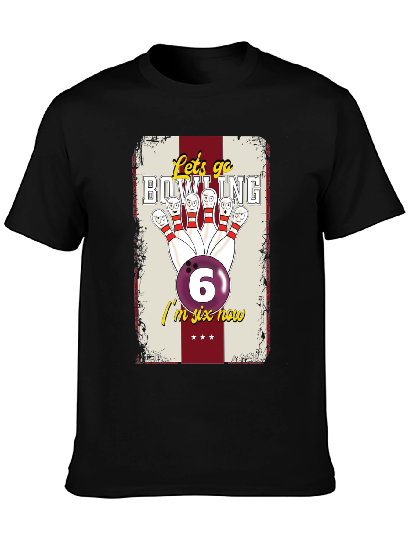 Bowling Birthday Shirt - Im Six Now