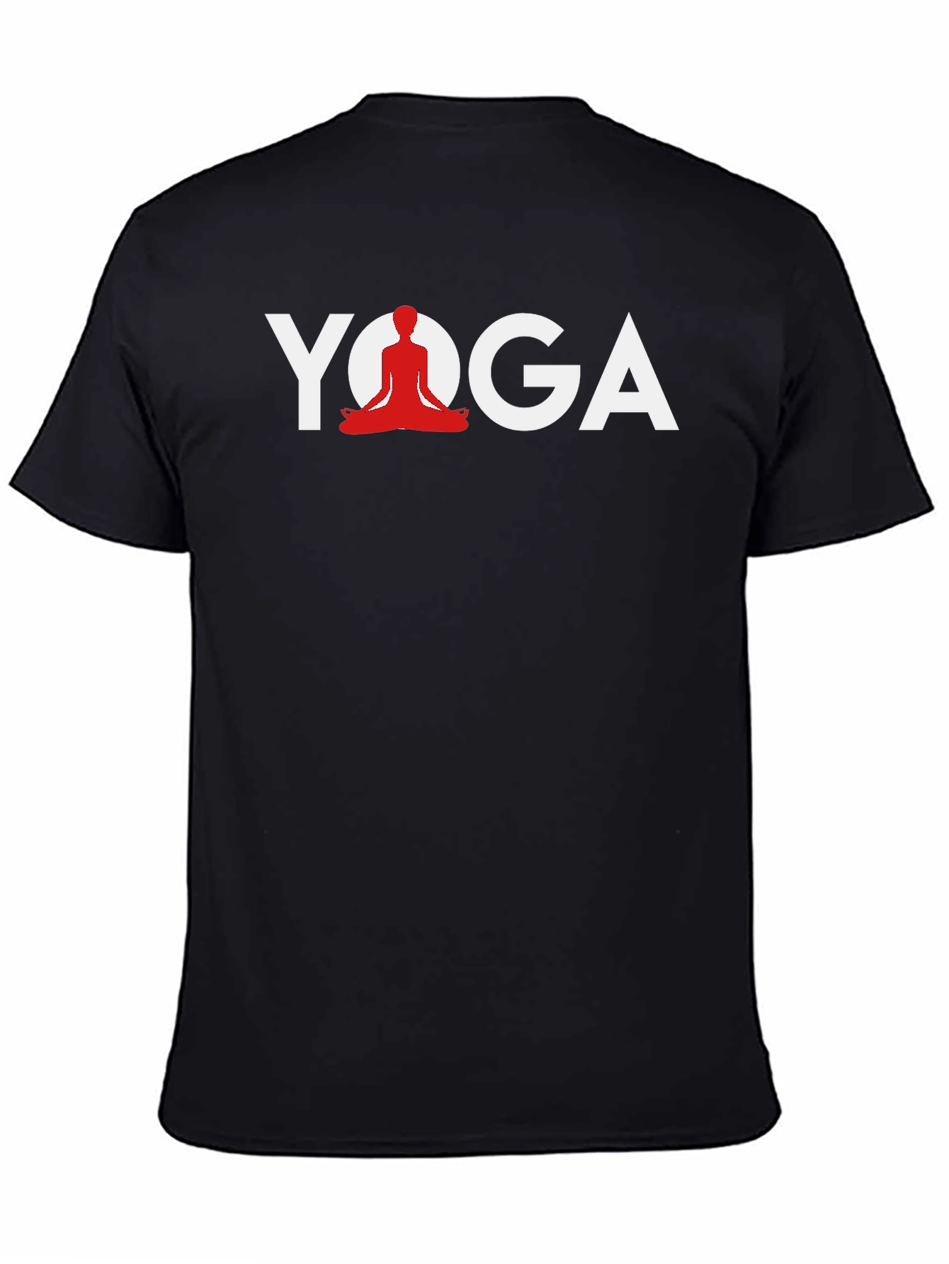 Yoga Graphic Tee - Meditating Silhouette Design