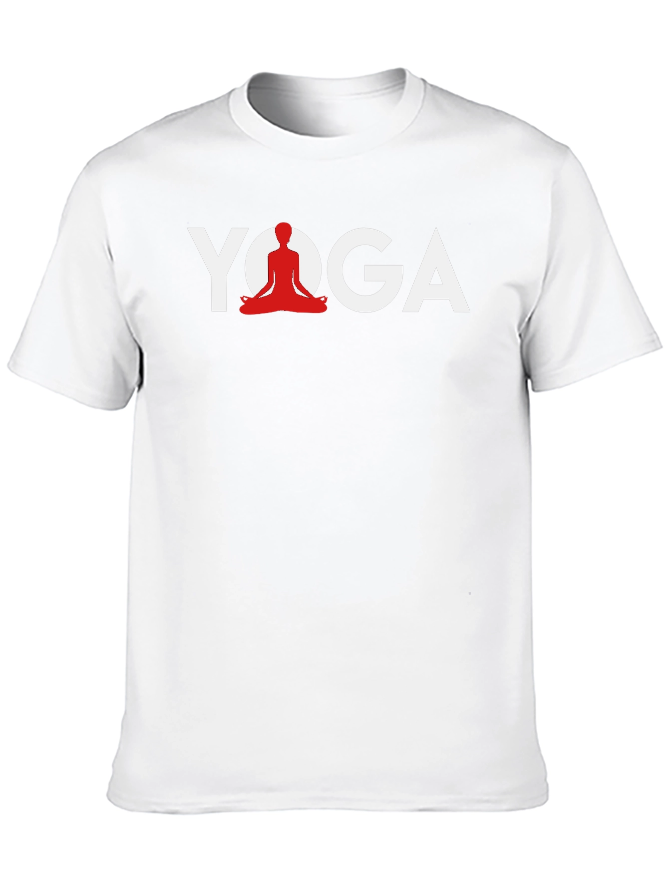 Yoga Graphic Tee - Meditating Silhouette Design