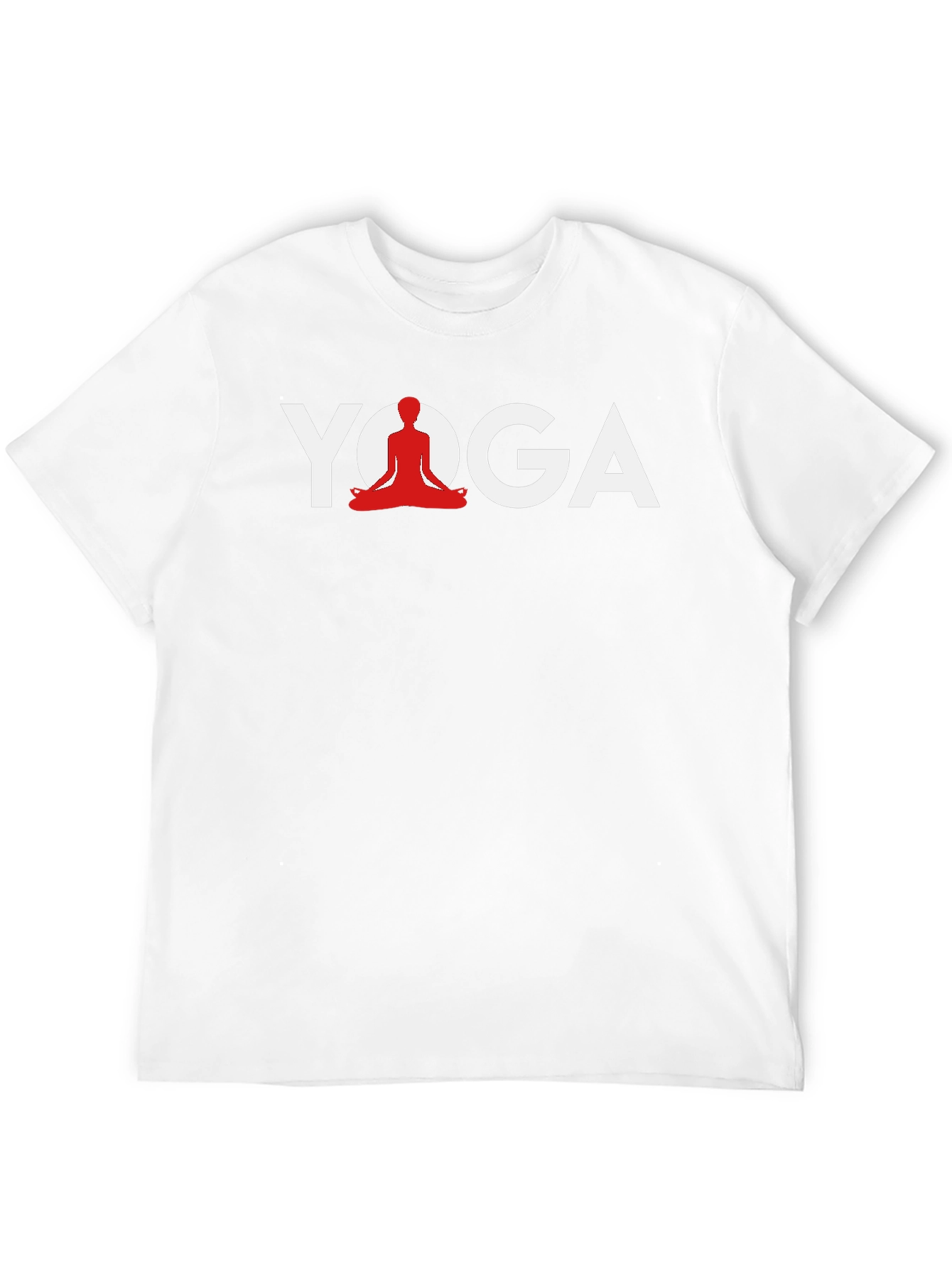 Yoga Graphic Tee - Meditating Silhouette Design