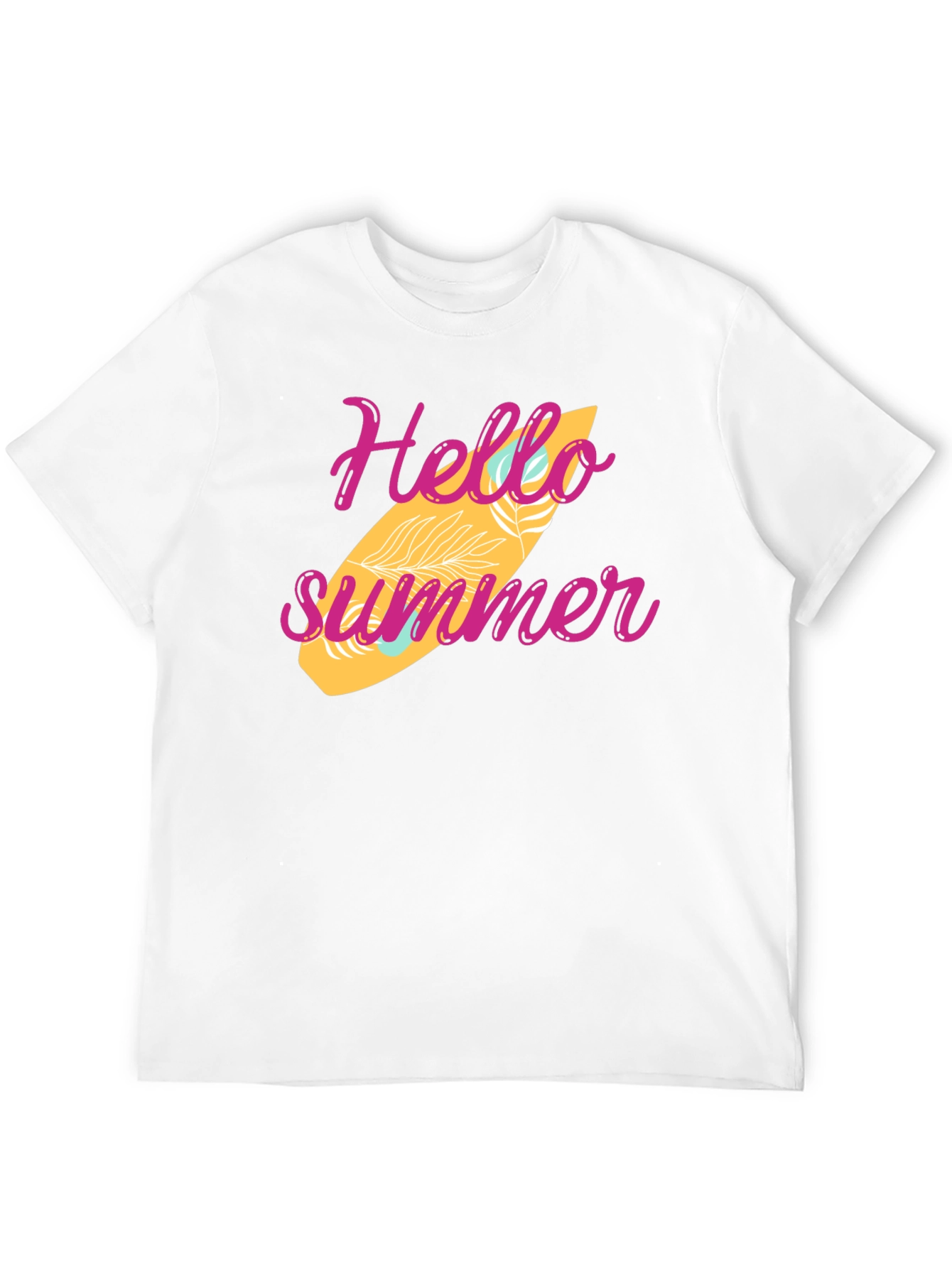 Hello Summer Surfboard Graphic Tee