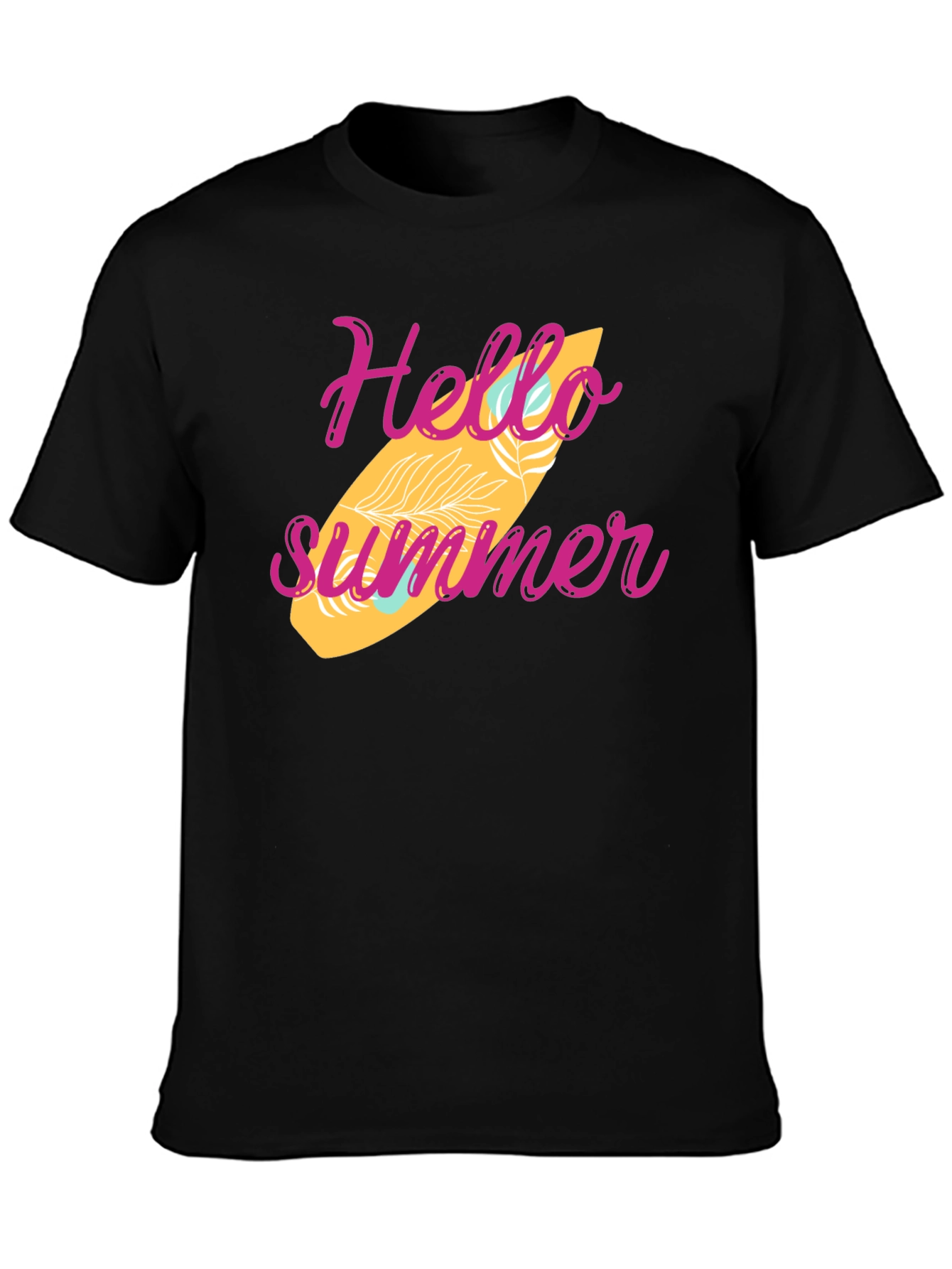 Hello Summer Surfboard Graphic Tee