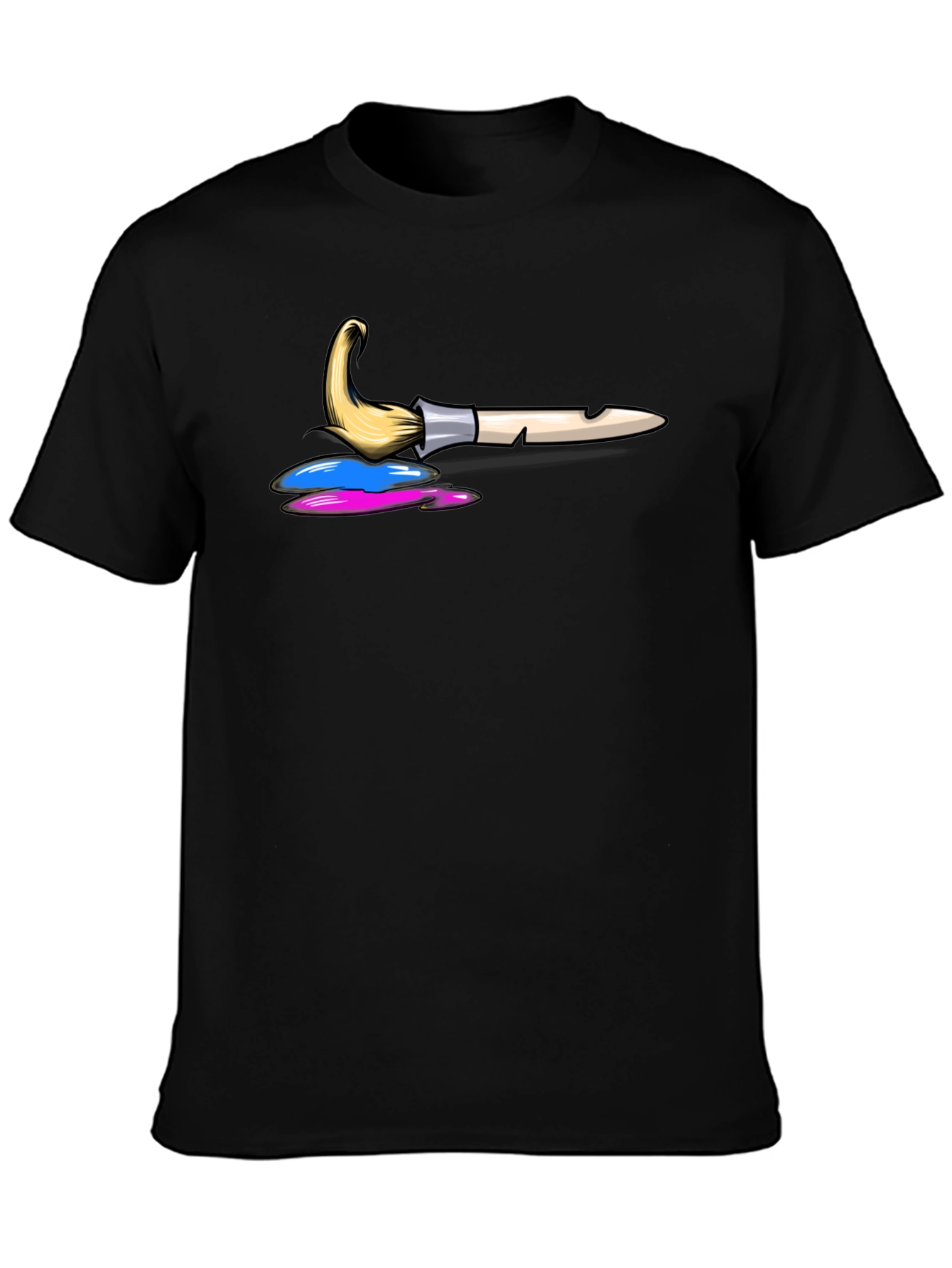 Paint Brush Graphic Tee - Artist T-Shirt