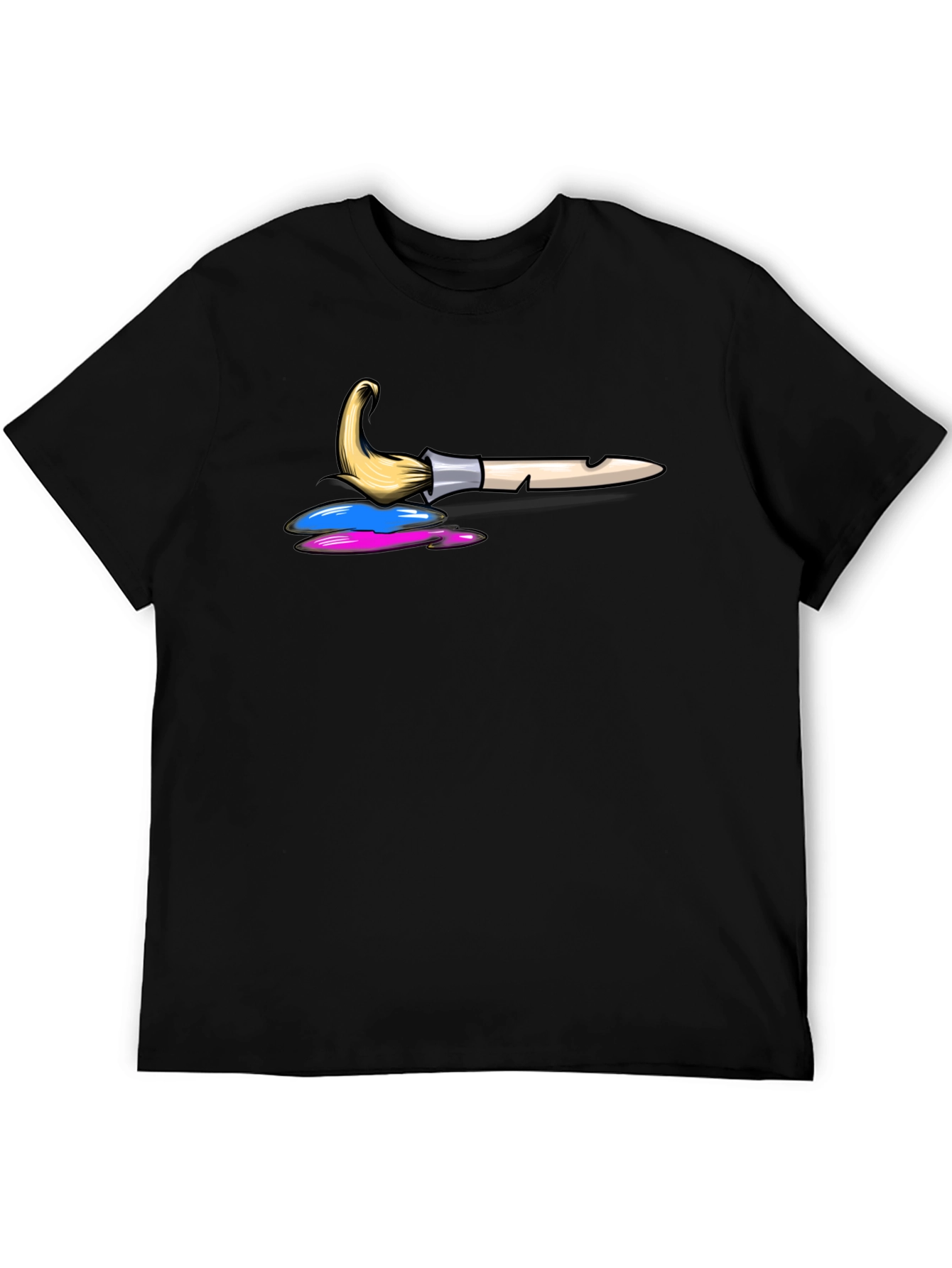 Paint Brush Graphic Tee - Artist T-Shirt