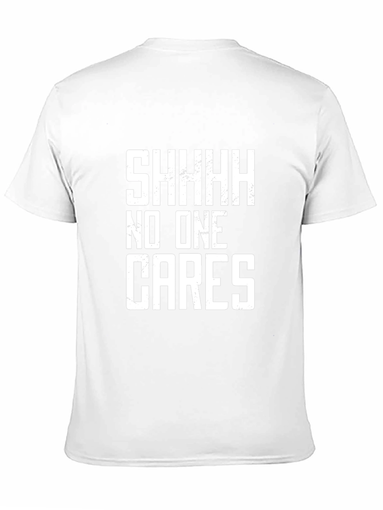 SHHH No One Cares Graphic Tee - Black