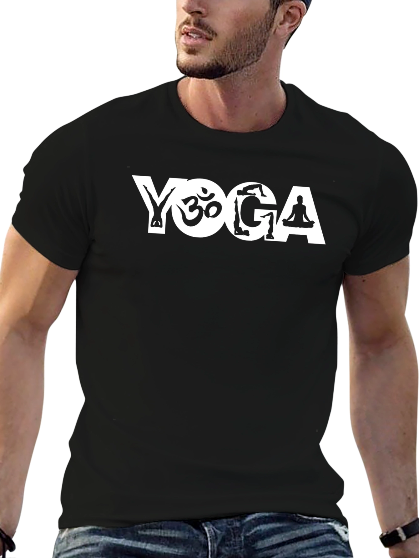 Yoga Design Black T-Shirt