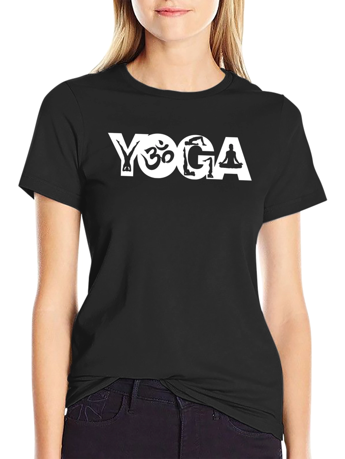 Yoga Design Black T-Shirt