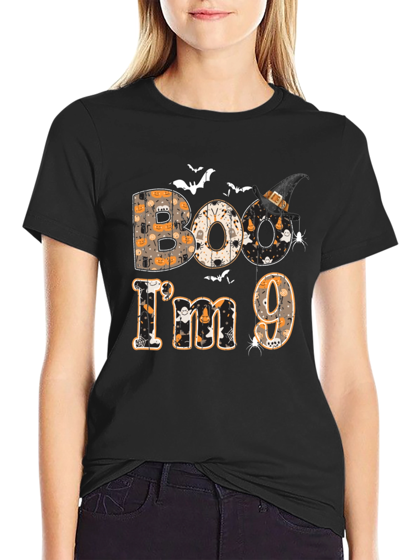 Boo Im 9 T-Shirt - Halloween Birthday Gift