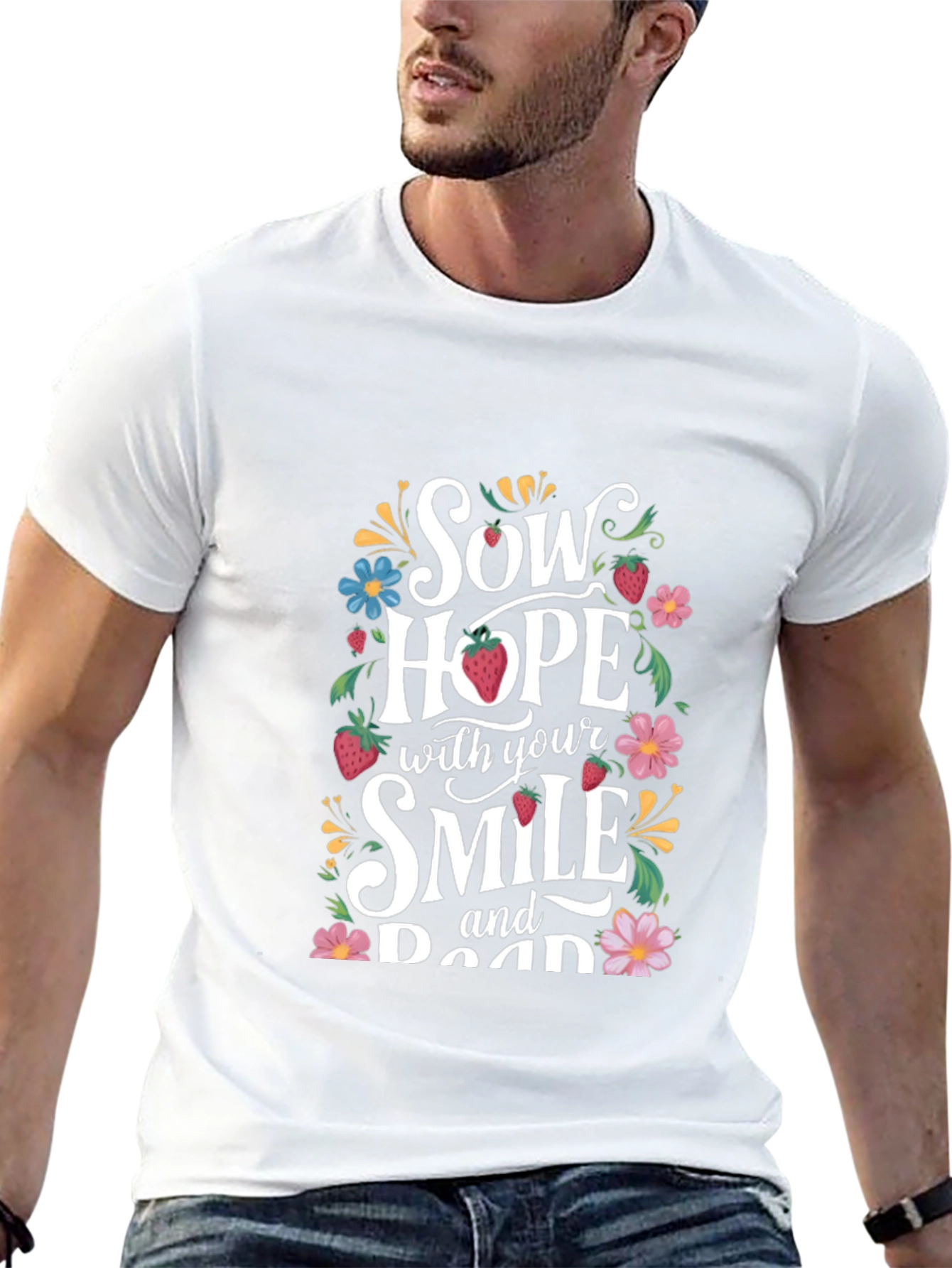 Sow Hope Graphic Print Black T-Shirt