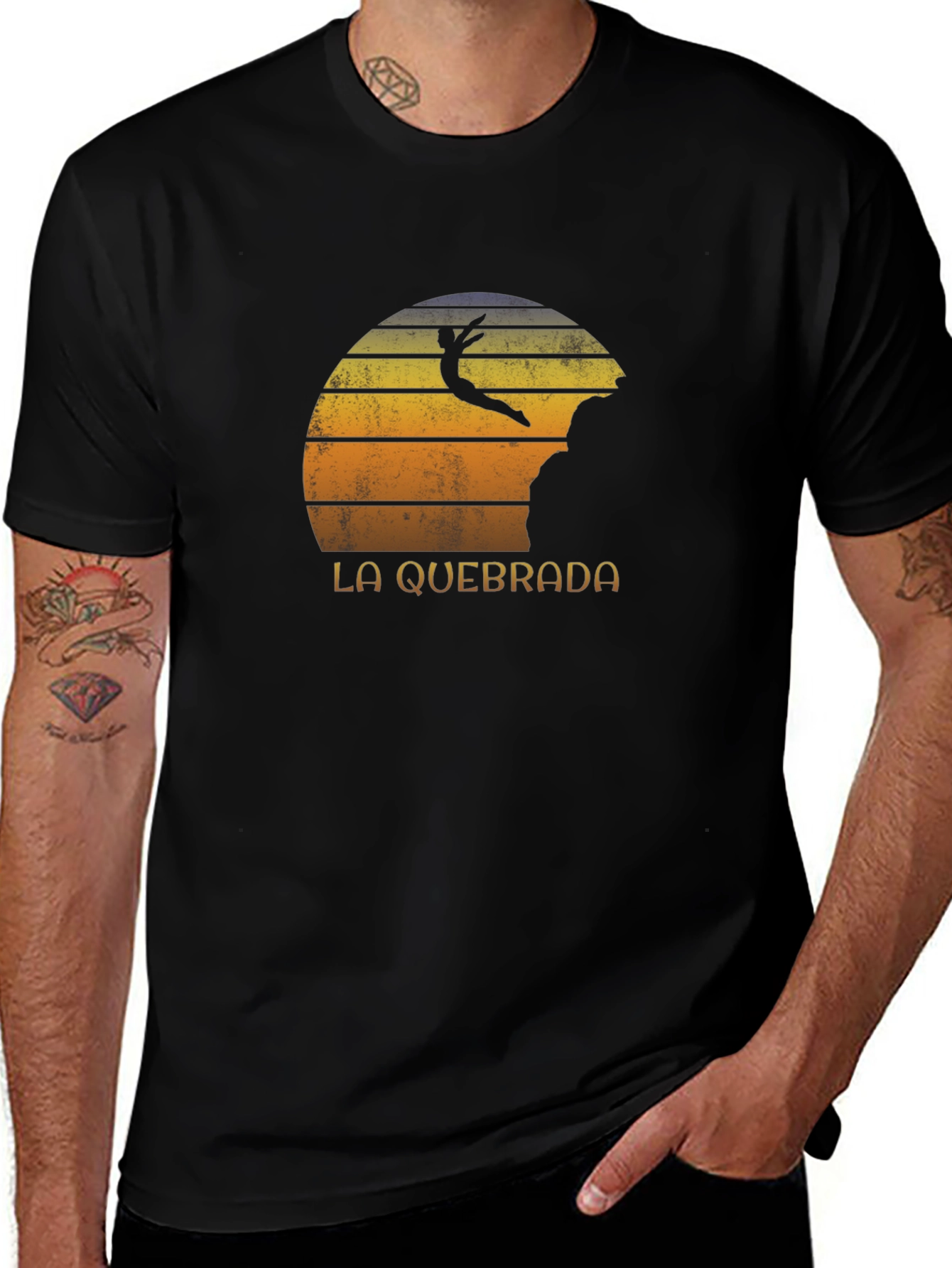 La Quebrada Cliff Diver Tee - Acapulco Retro Style
