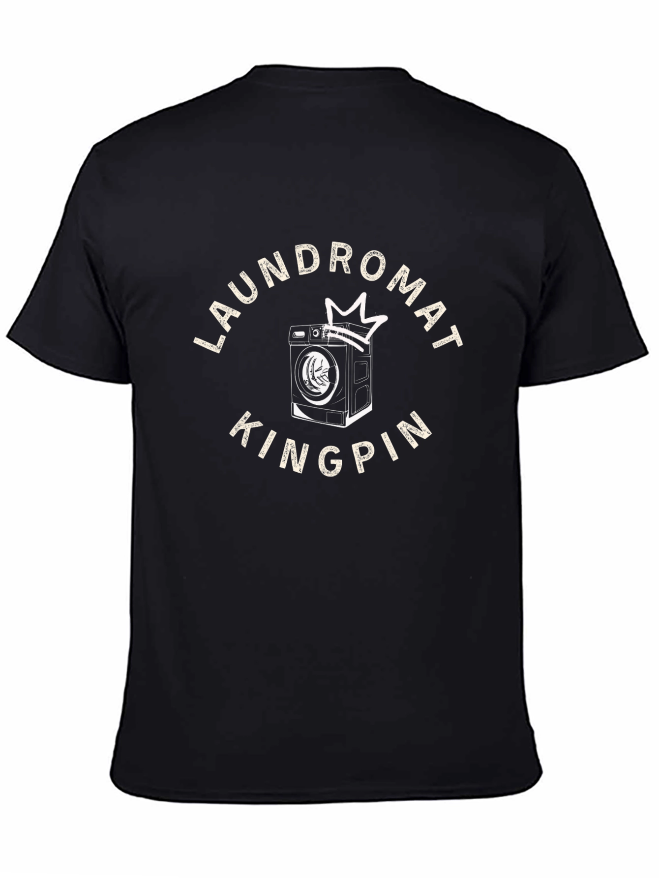 Laundromat Kingpin Graphic Tee - Black Cotton T-Shirt